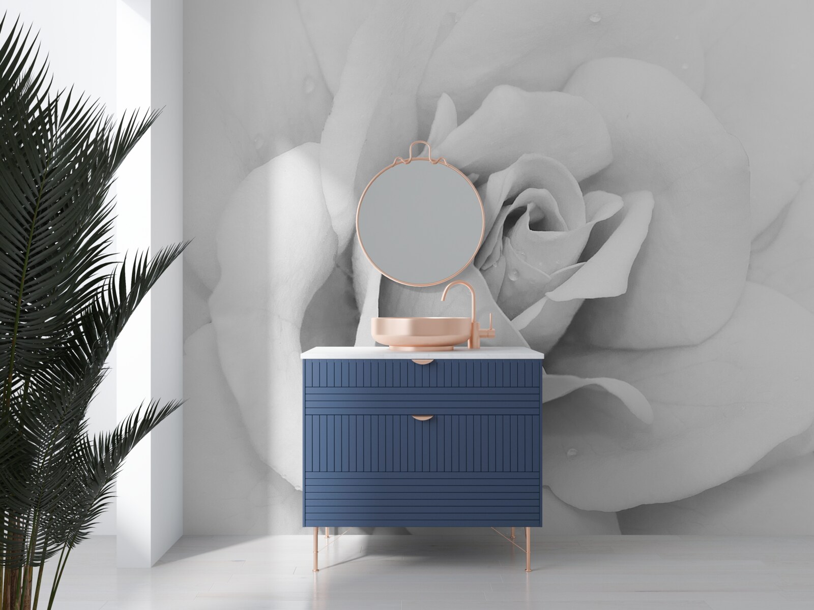 Fototapeta zväčšený obraz bielej ruže