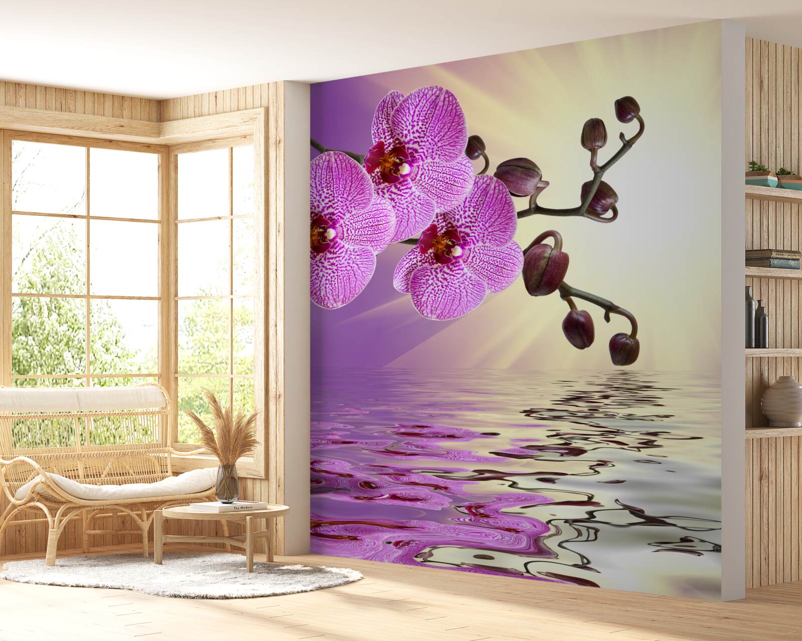 Fototapeta odraz orchideí vo vode