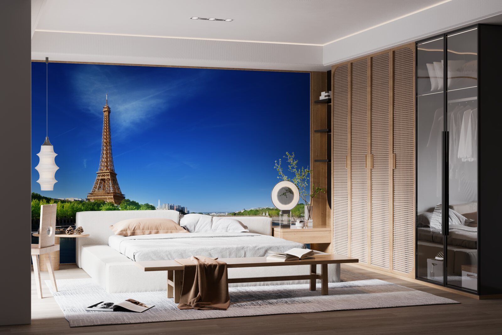 Fototapeta panoráma Eiffelovej veže z opačného brehu