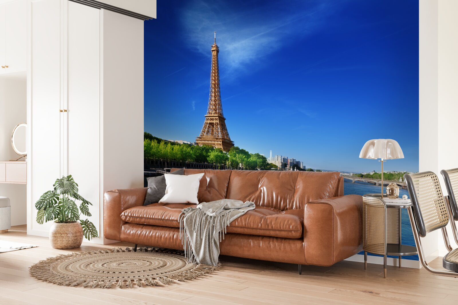 Fototapeta panoráma Eiffelovej veže z opačného brehu