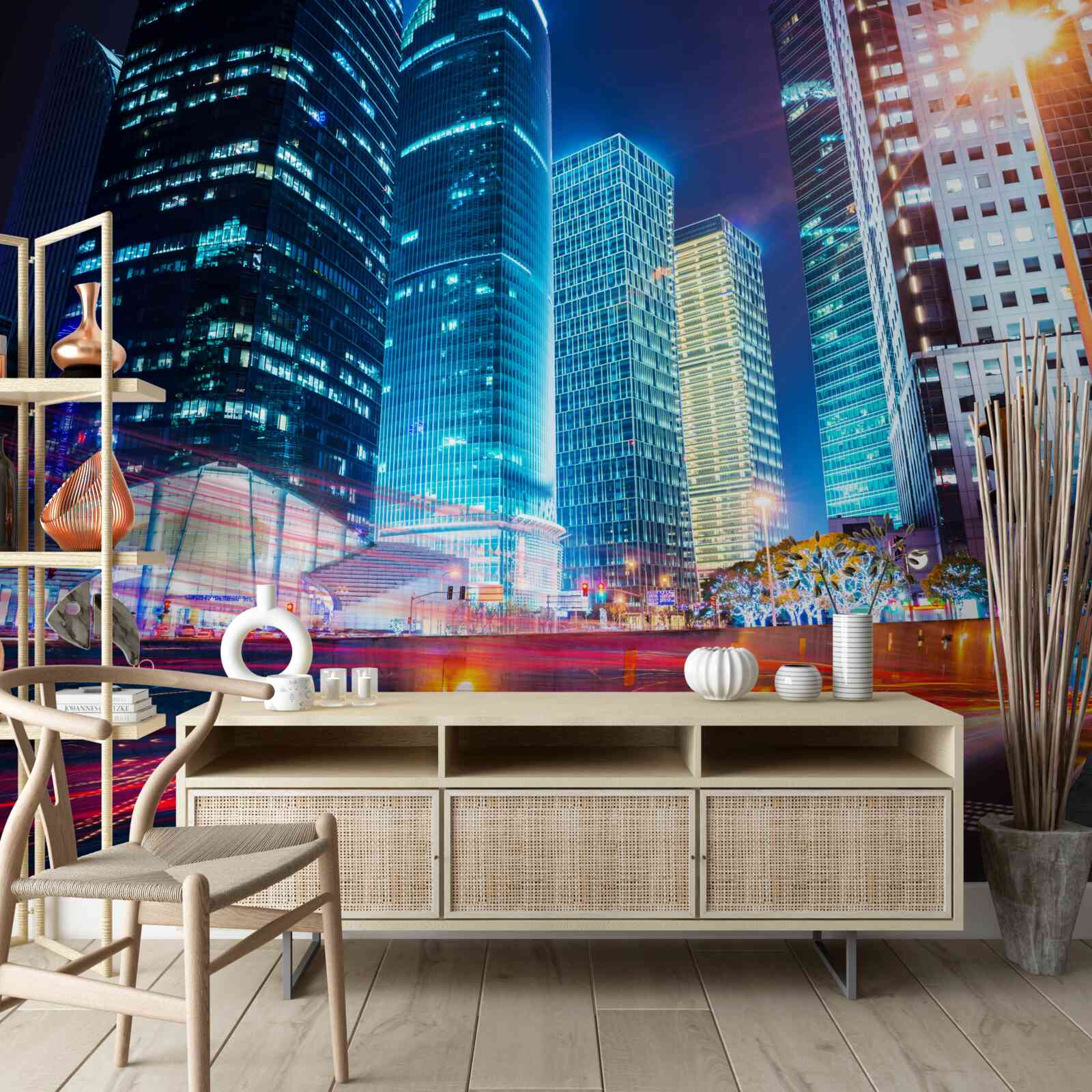 Fototapeta nočná krajina metropoly