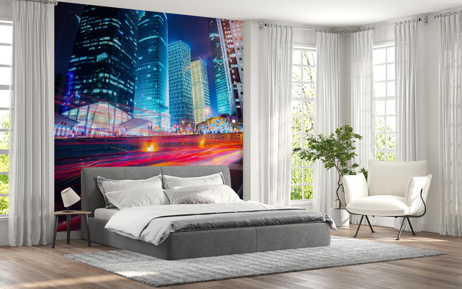 Fototapeta nočná krajina metropoly