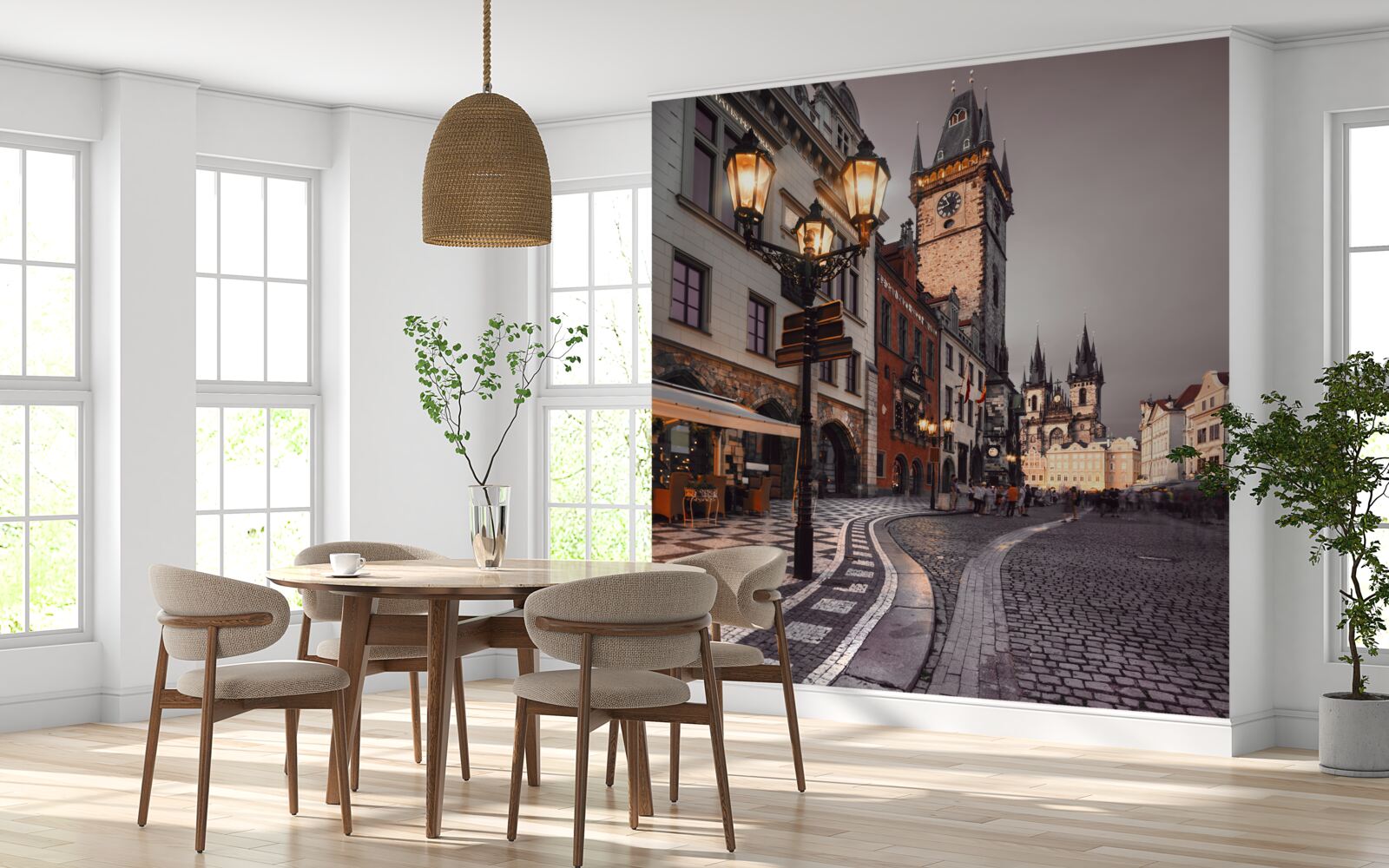 Fototapeta ulica v Prahe, ktorá dýcha útulnosťou