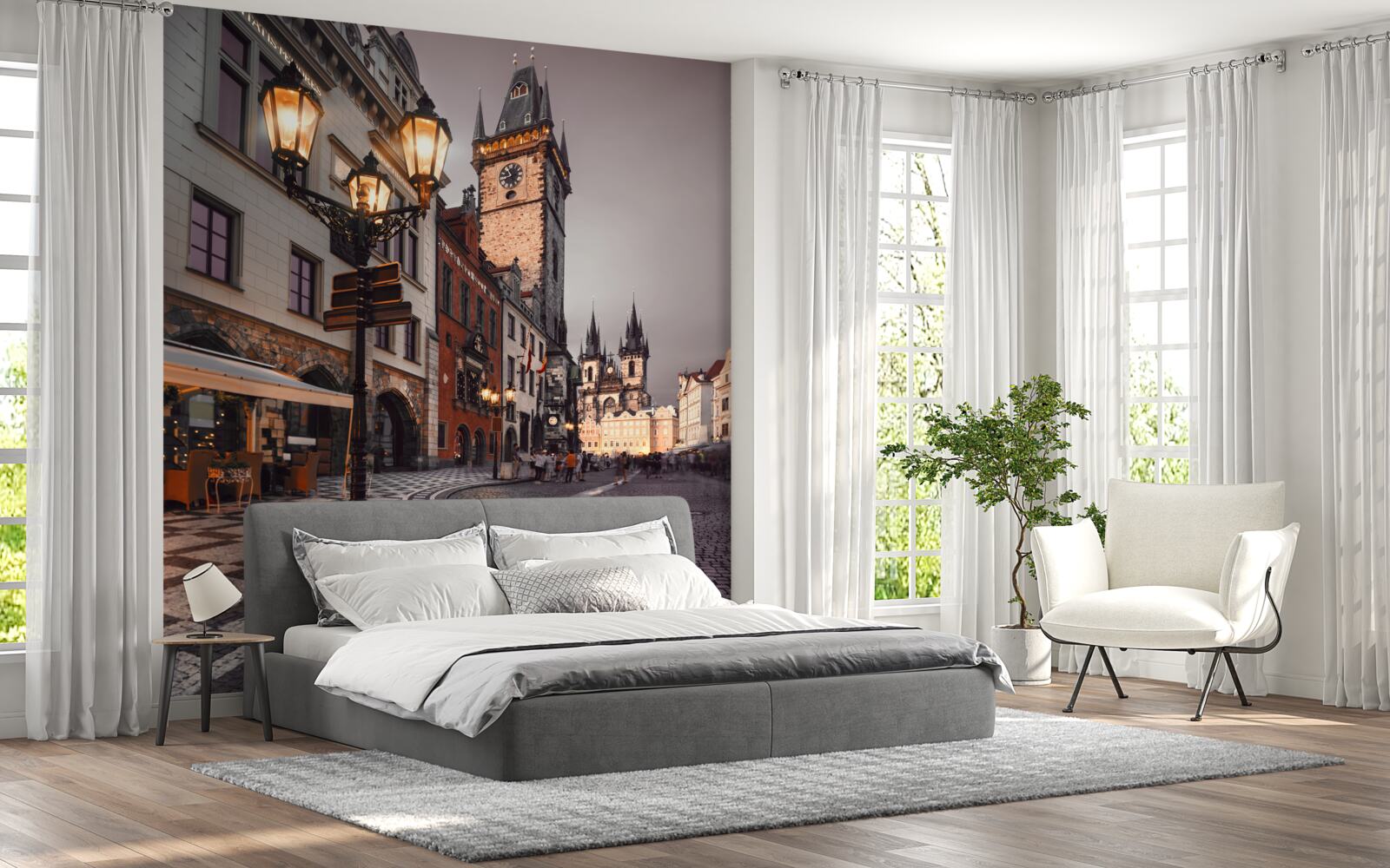 Fototapeta ulica v Prahe, ktorá dýcha útulnosťou