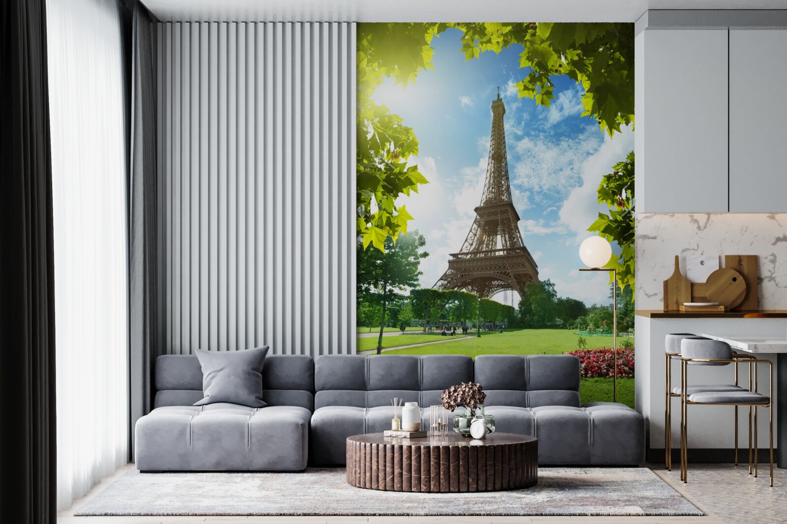 Fototapeta úchvatná panoráma Eiffelovej veže