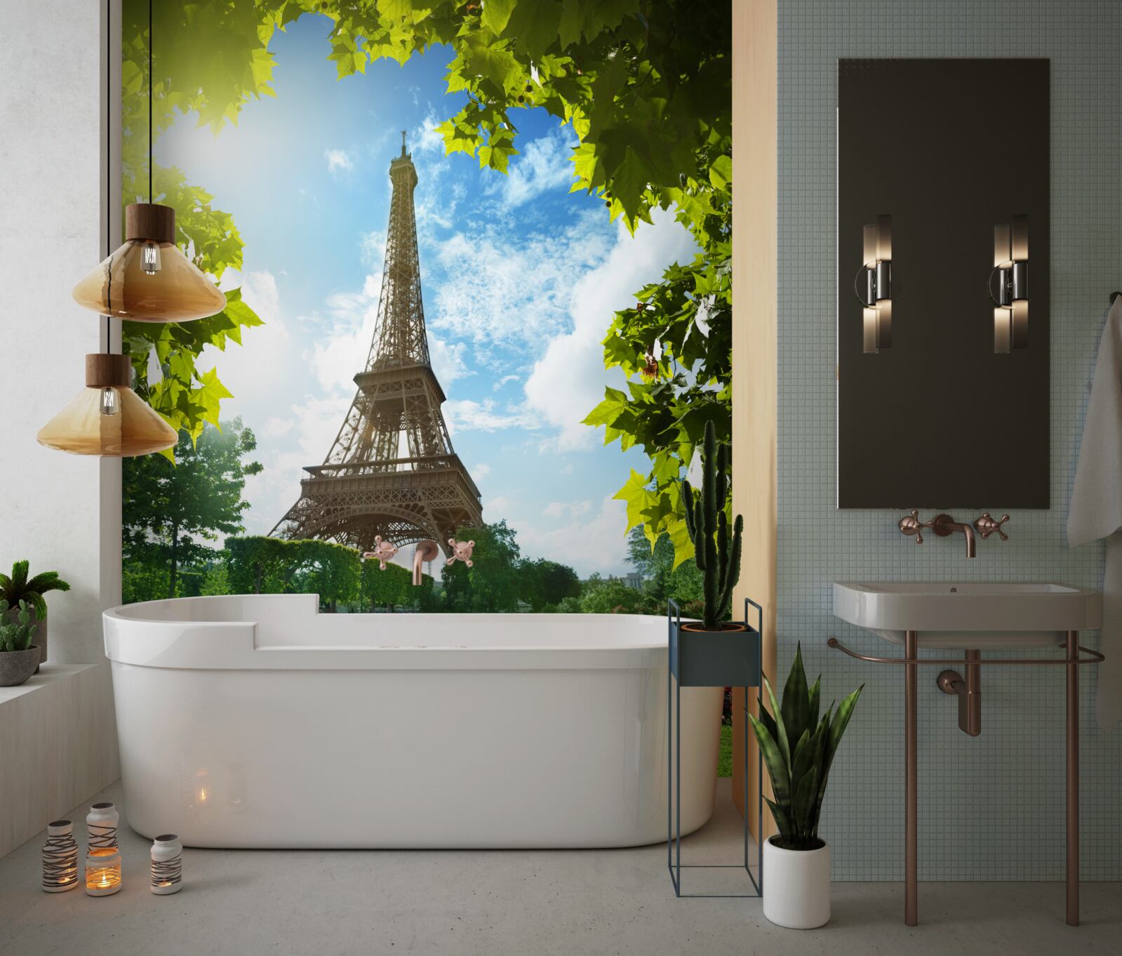 Fototapeta úchvatná panoráma Eiffelovej veže