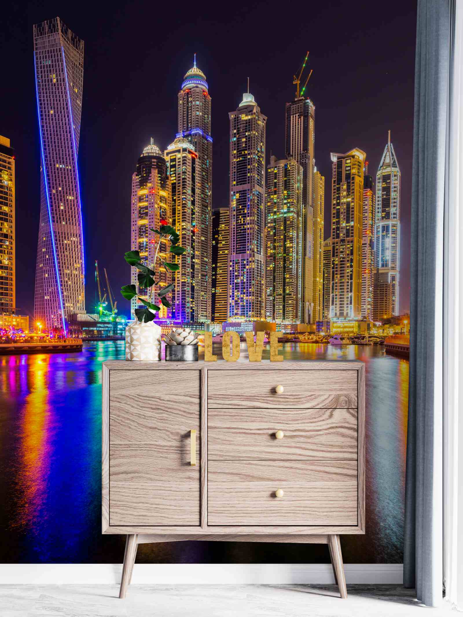 Fototapeta nočné osvetlenie mesta