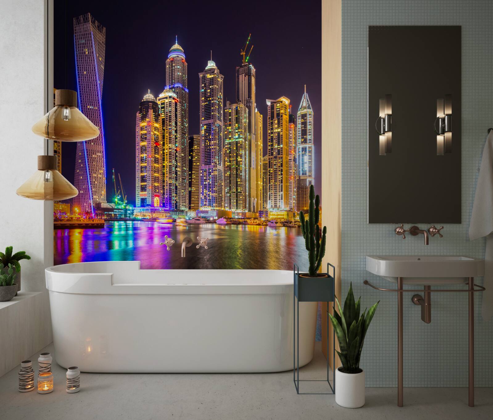 Fototapeta nočné osvetlenie mesta