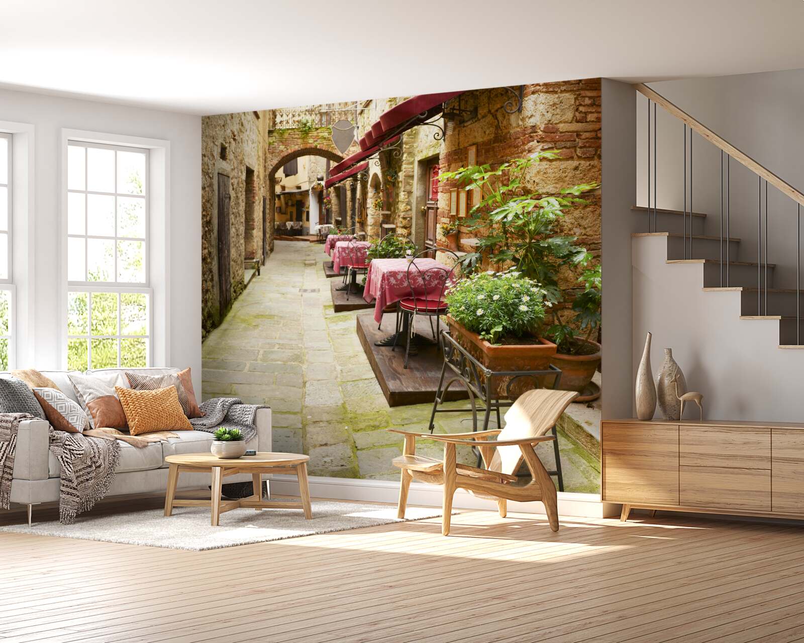 Fototapeta tichá ulica v historickej časti mesta