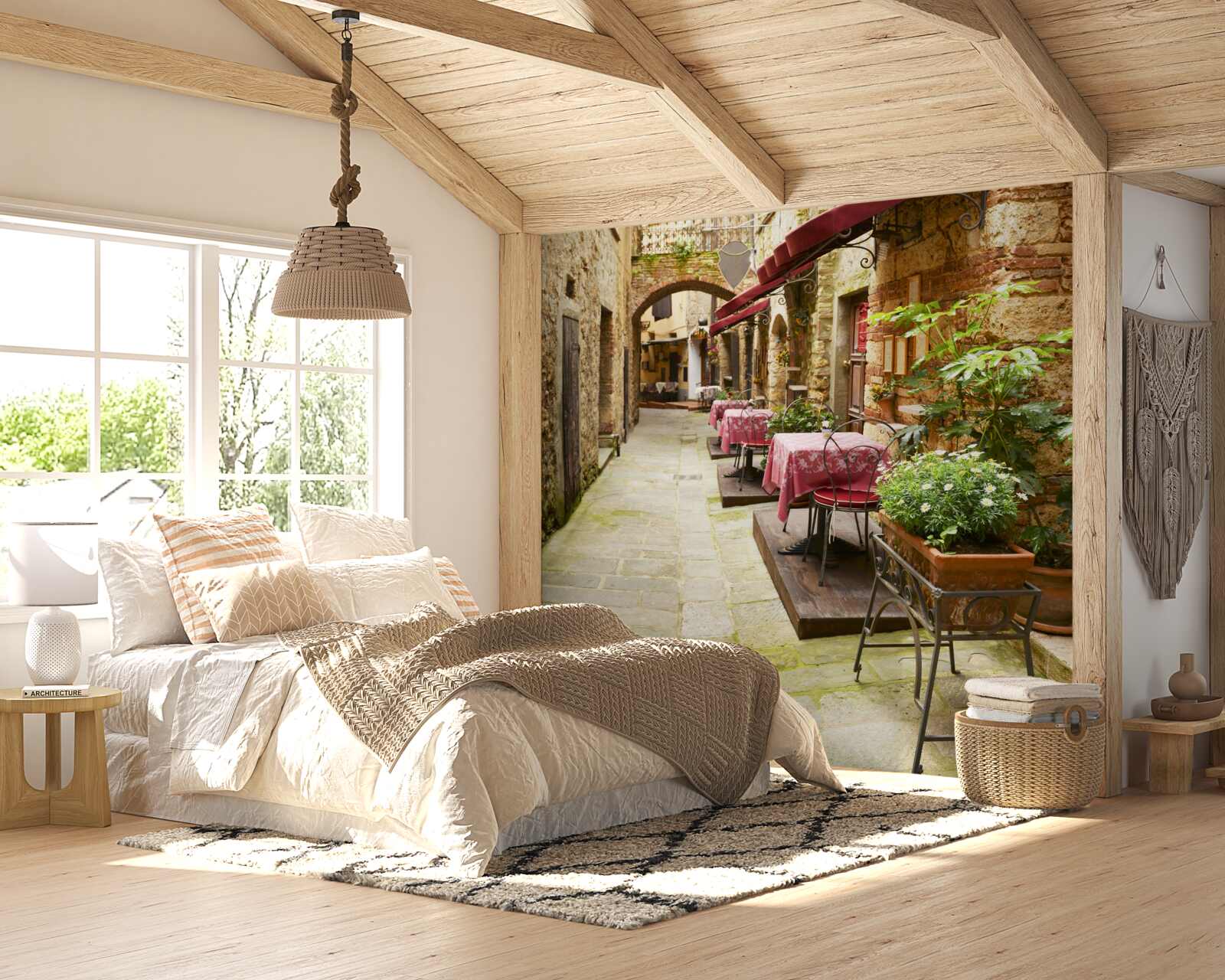 Fototapeta tichá ulica v historickej časti mesta