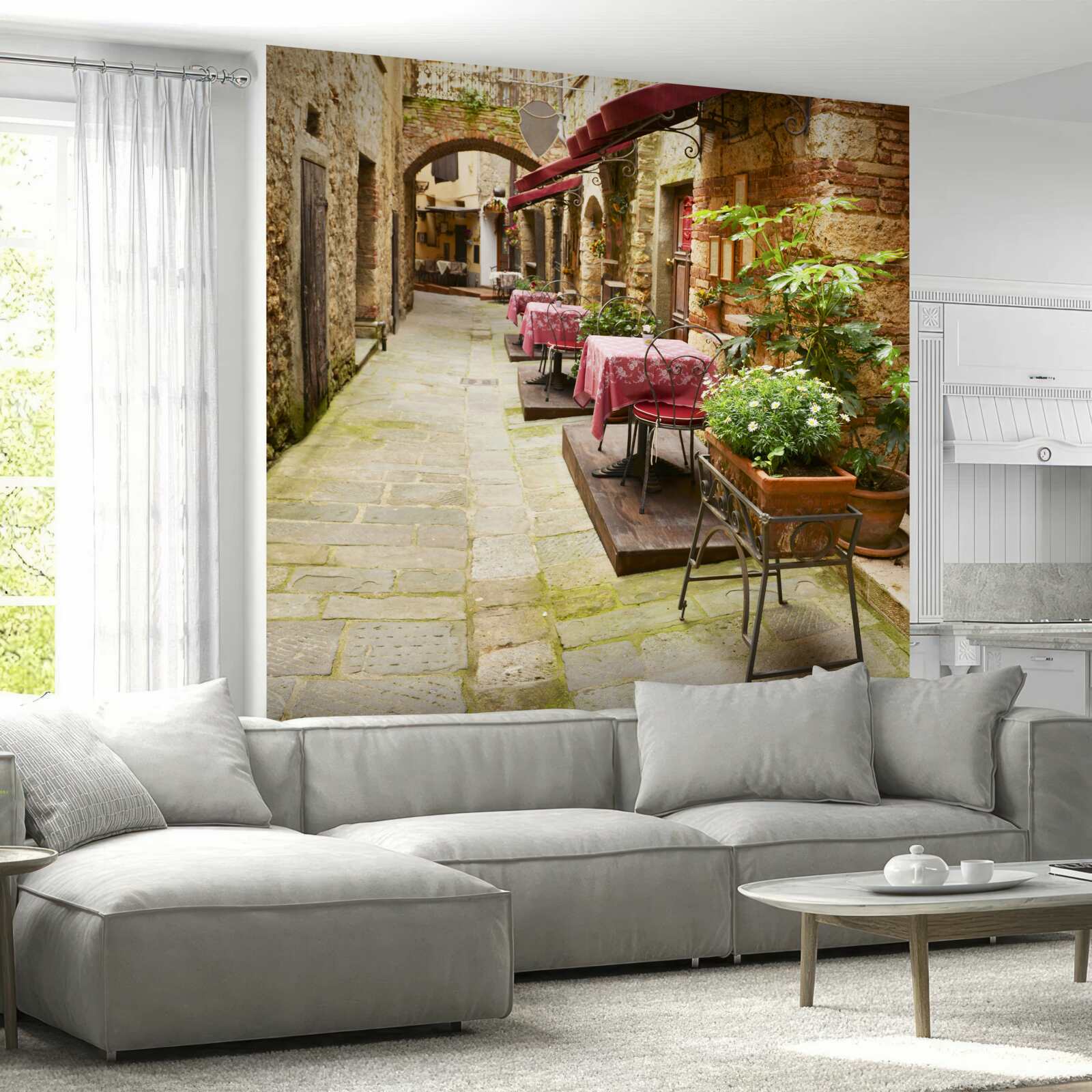 Fototapeta tichá ulica v historickej časti mesta