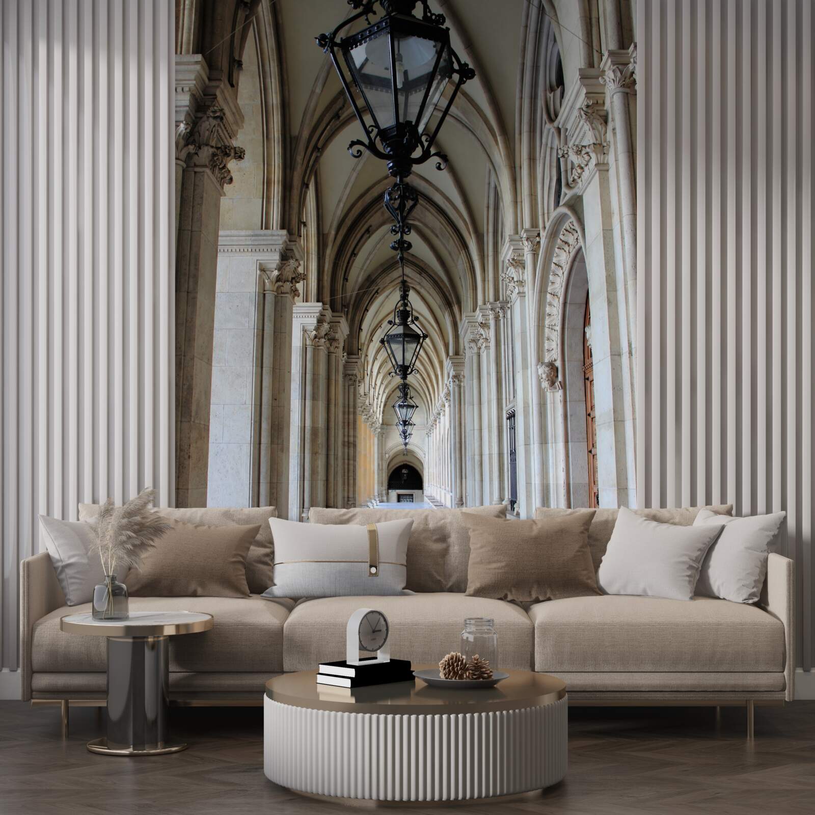 Fototapeta gotické oblúky viedenskej mestskej rady