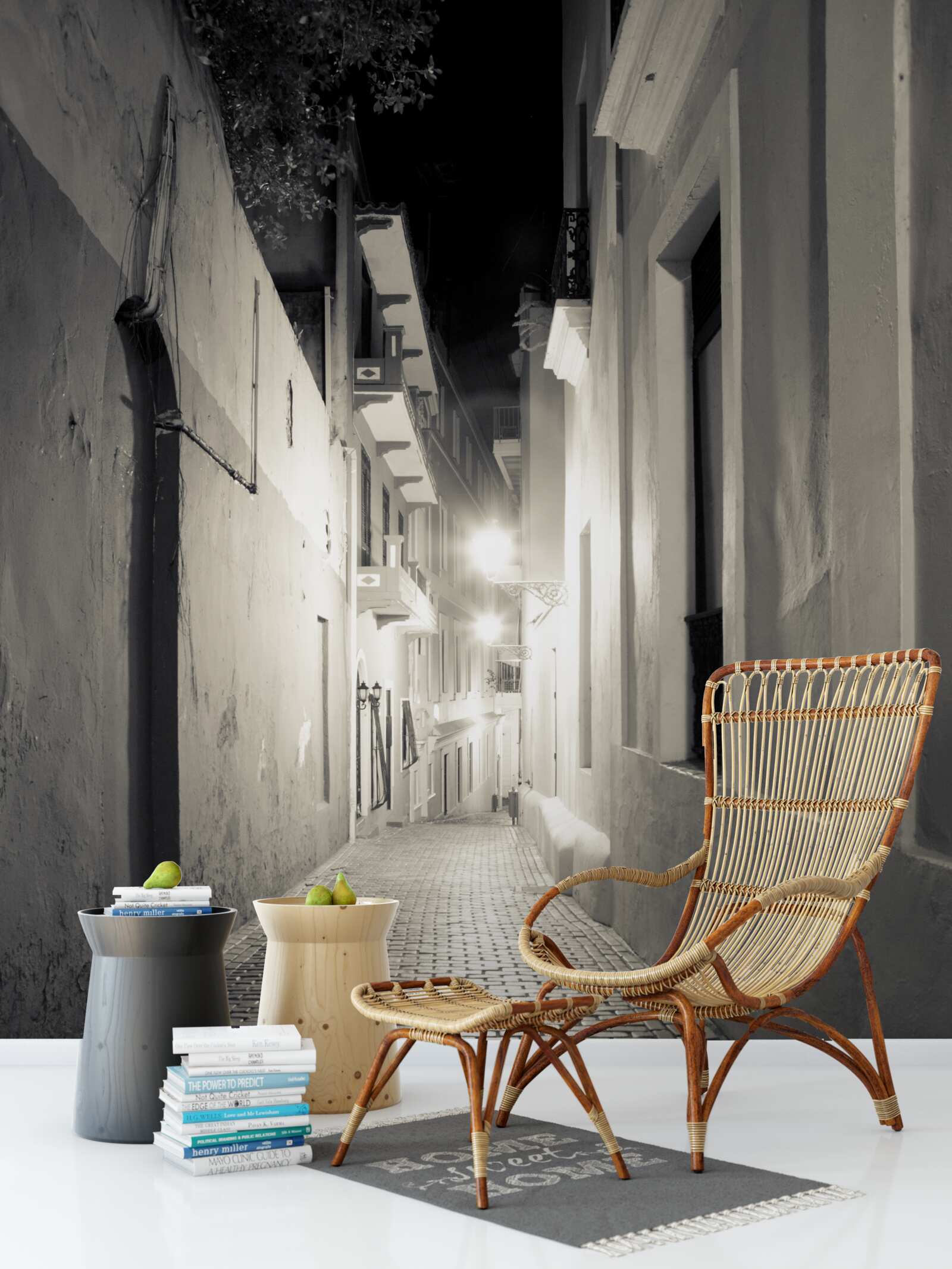 Fototapeta nočná ulica bez ľudí