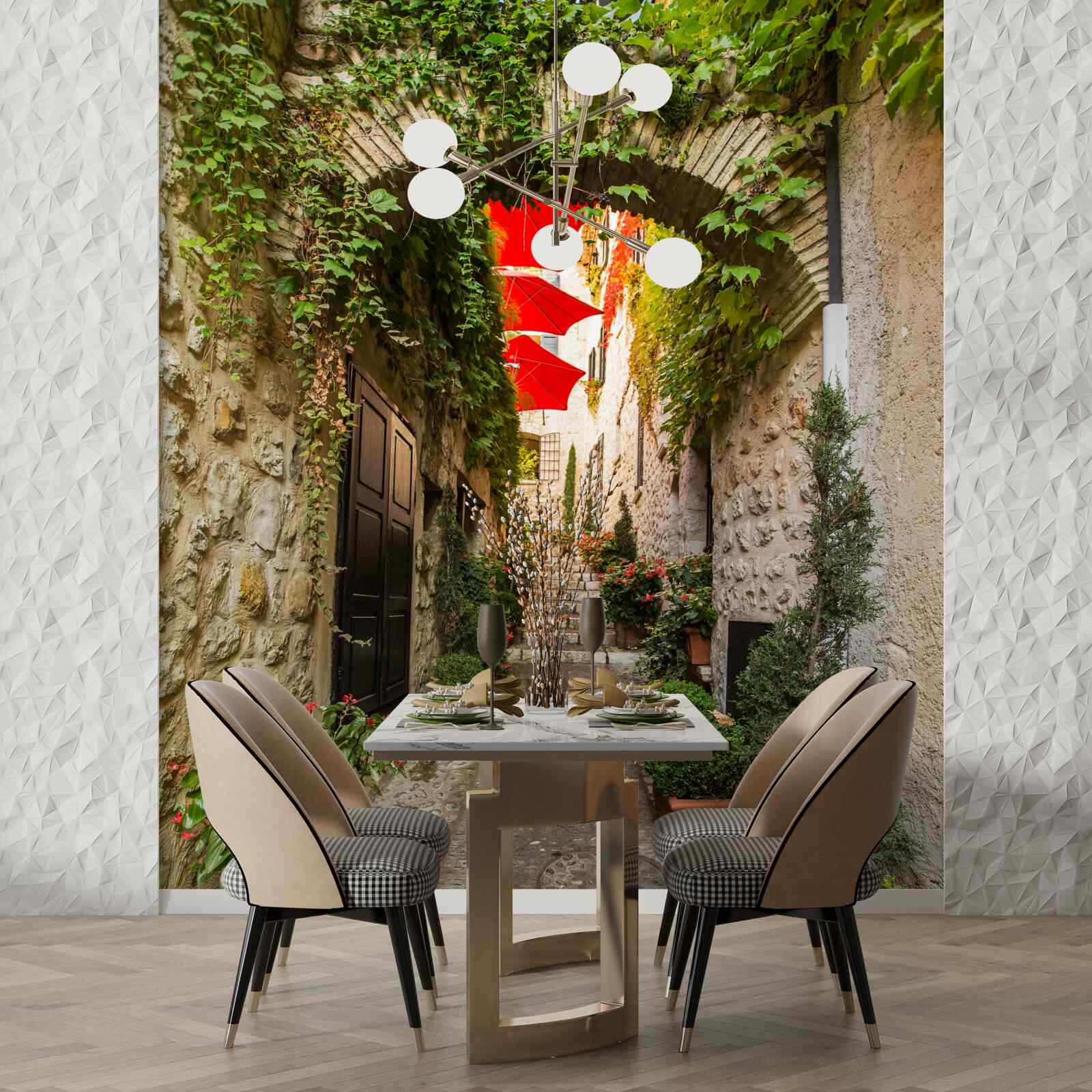 Fototapeta Oblúk z kameňa na starej ulici