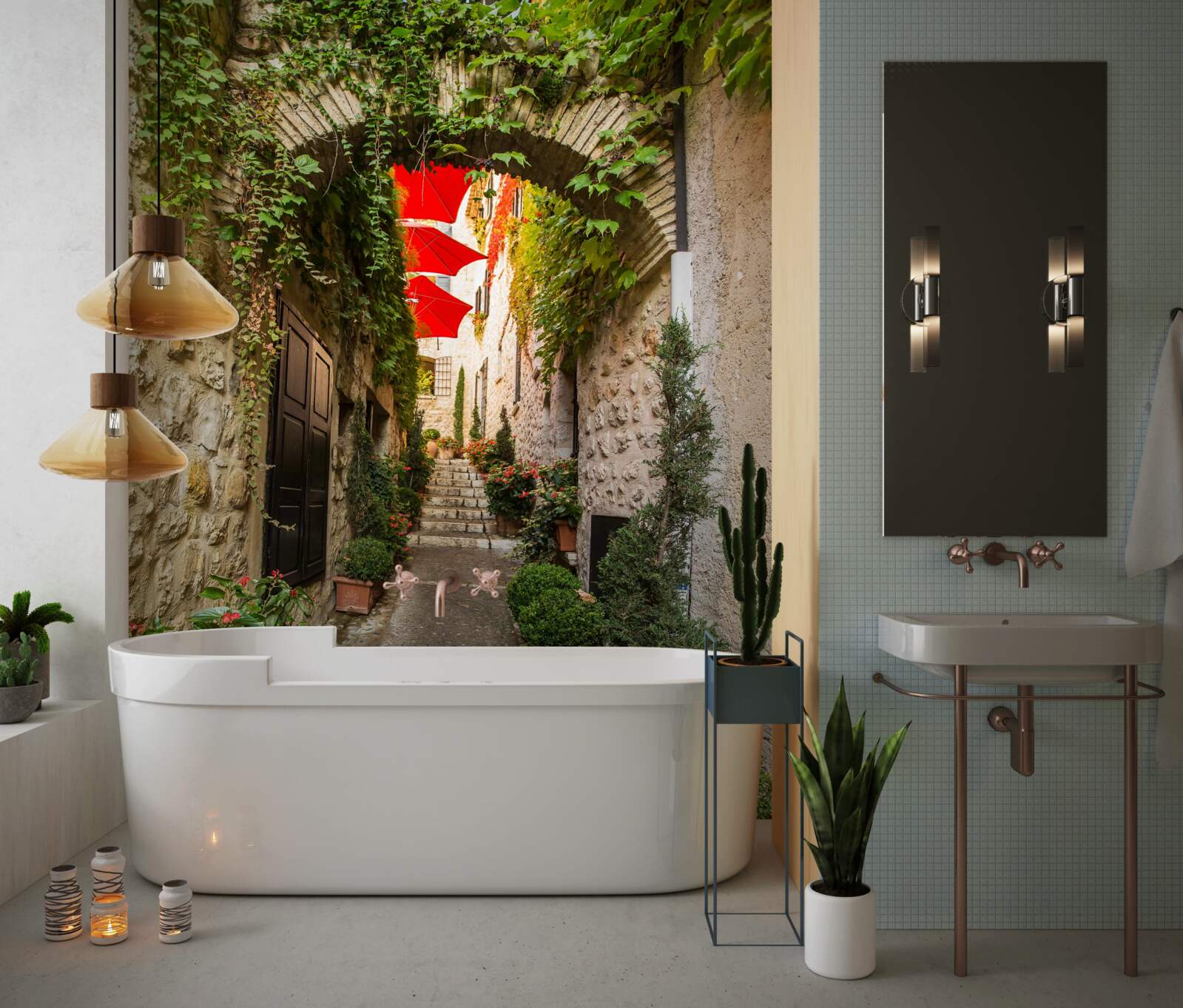 Fototapeta Oblúk z kameňa na starej ulici