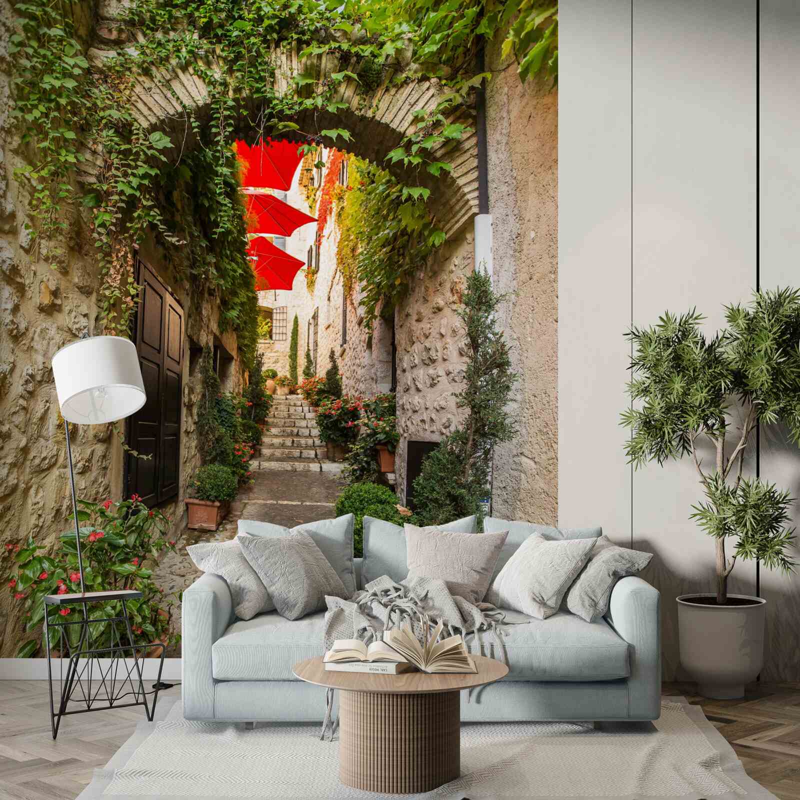 Fototapeta Oblúk z kameňa na starej ulici