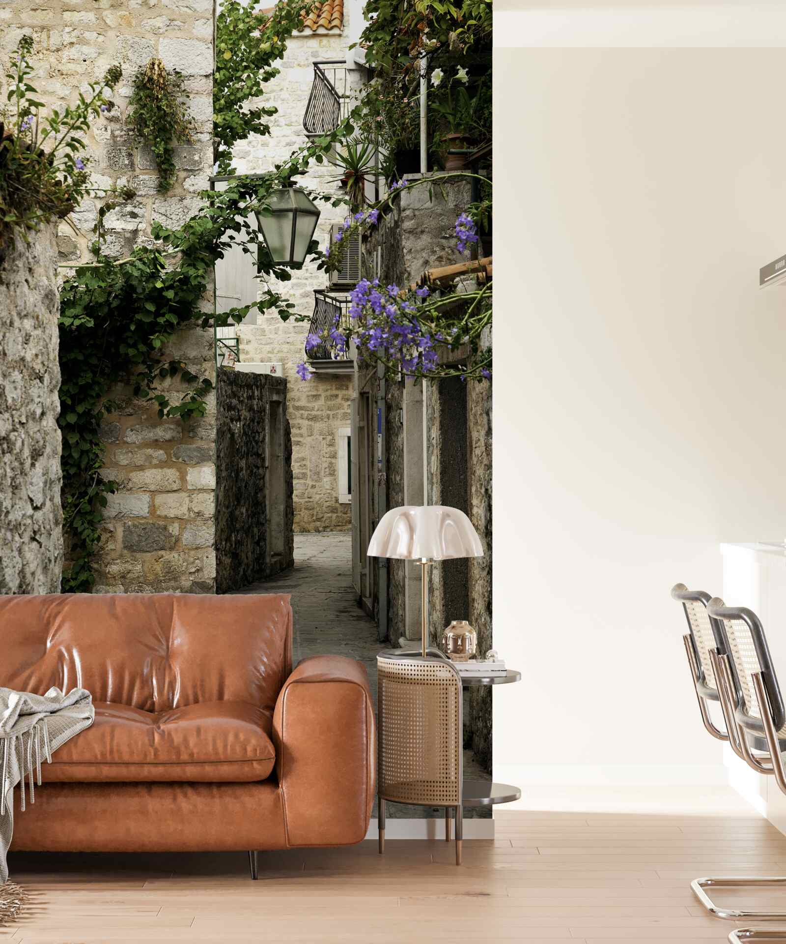 Fototapeta stará mestská cesta z kameňa