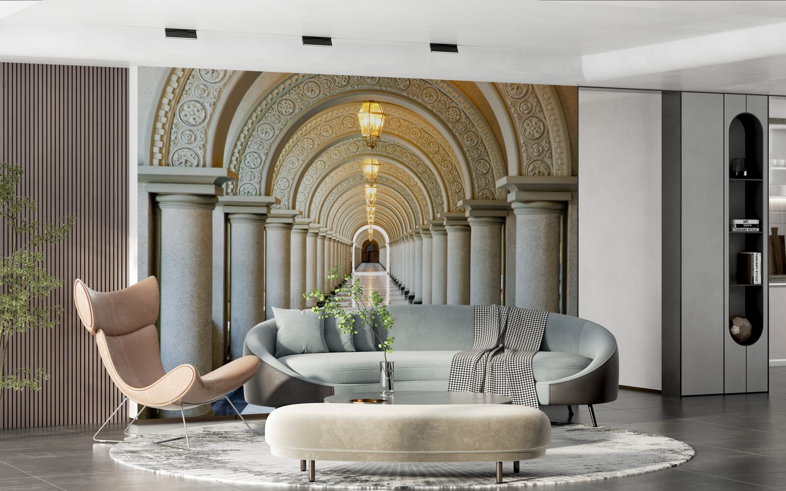 Fototapeta nekonečný rad mramorových stĺpov