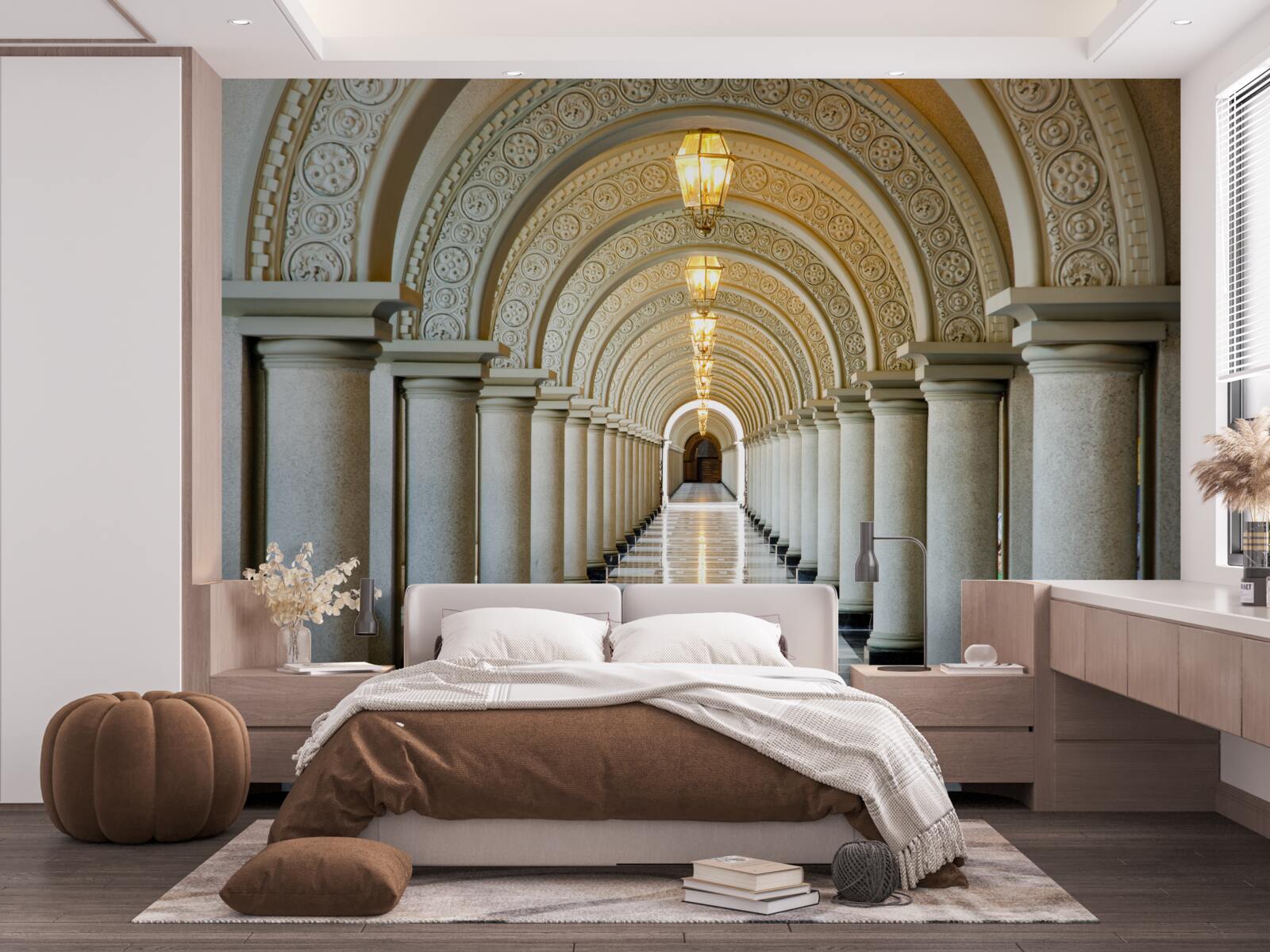 Fototapeta nekonečný rad mramorových stĺpov