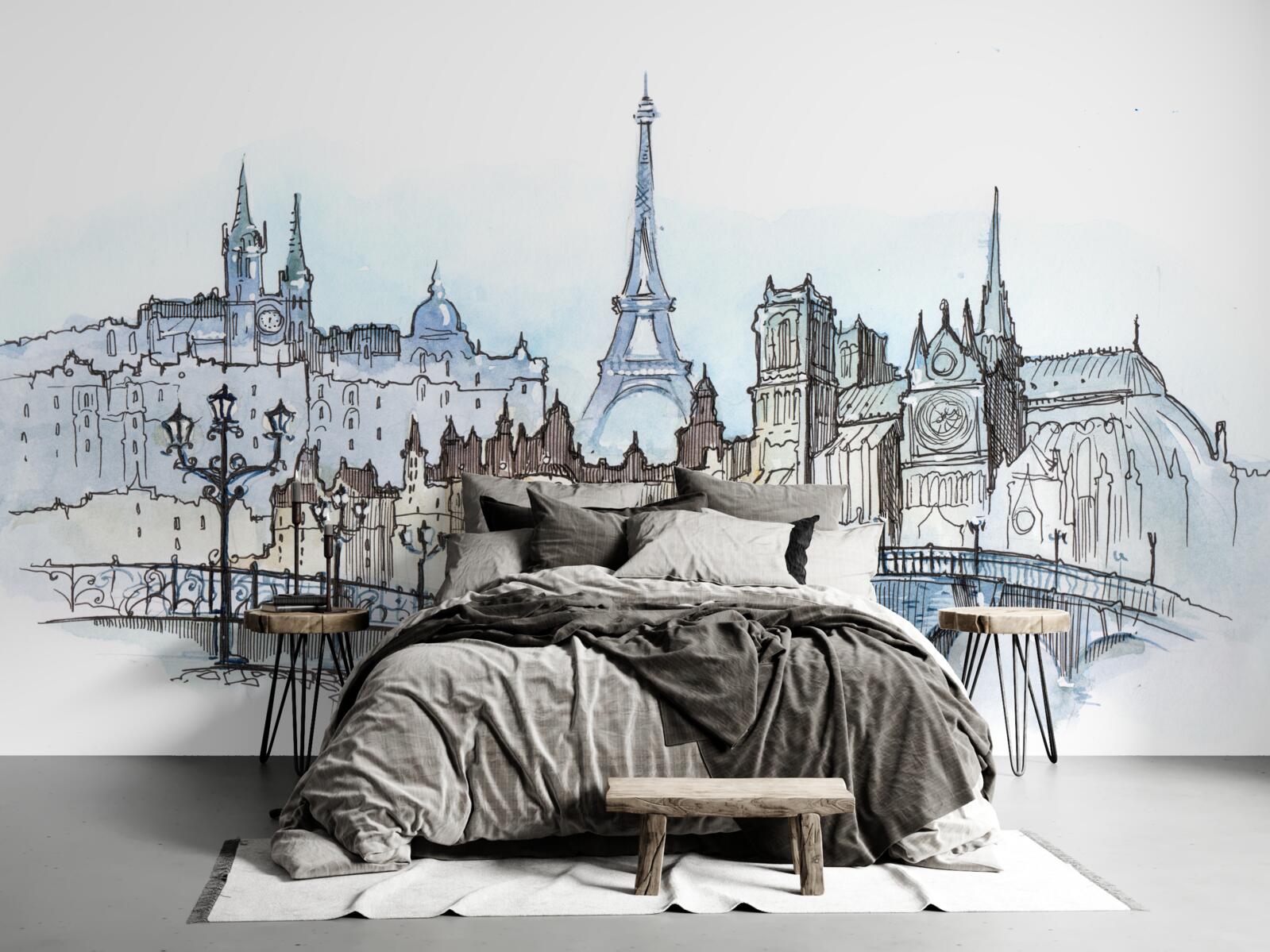 Fototapeta promenáda v starovekom Paríži