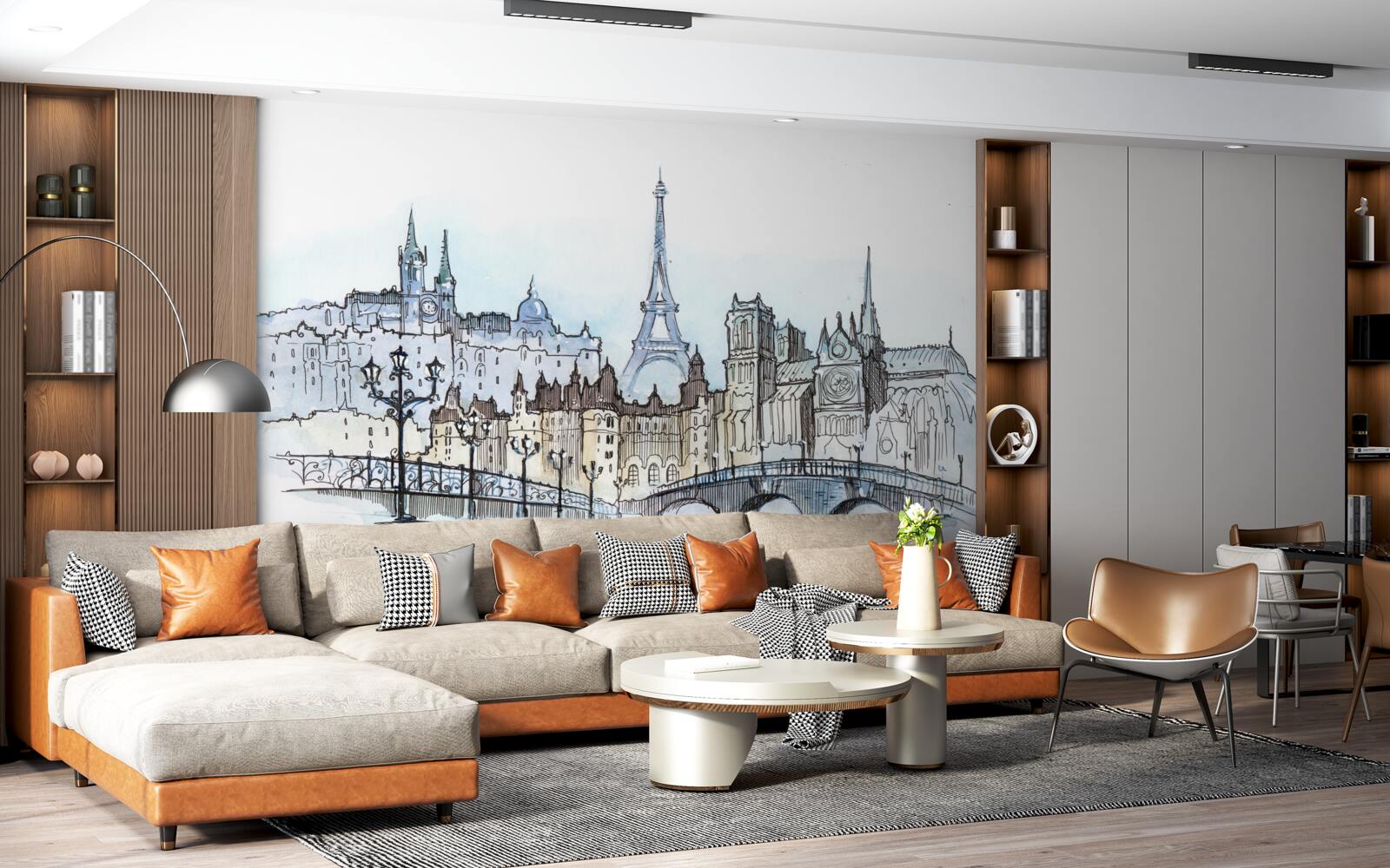 Fototapeta promenáda v starovekom Paríži