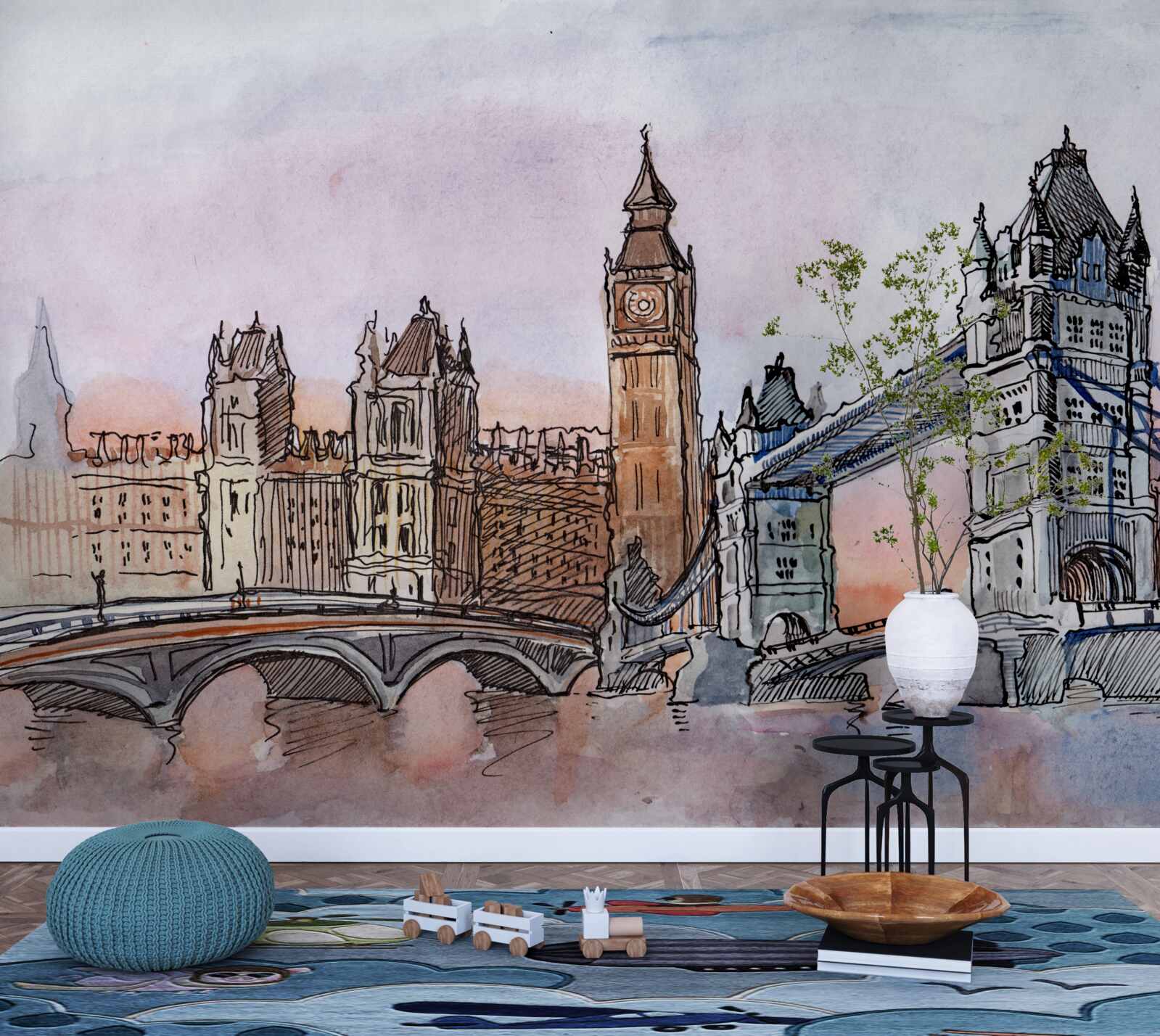 Fototapeta ikonické pamiatky Británie