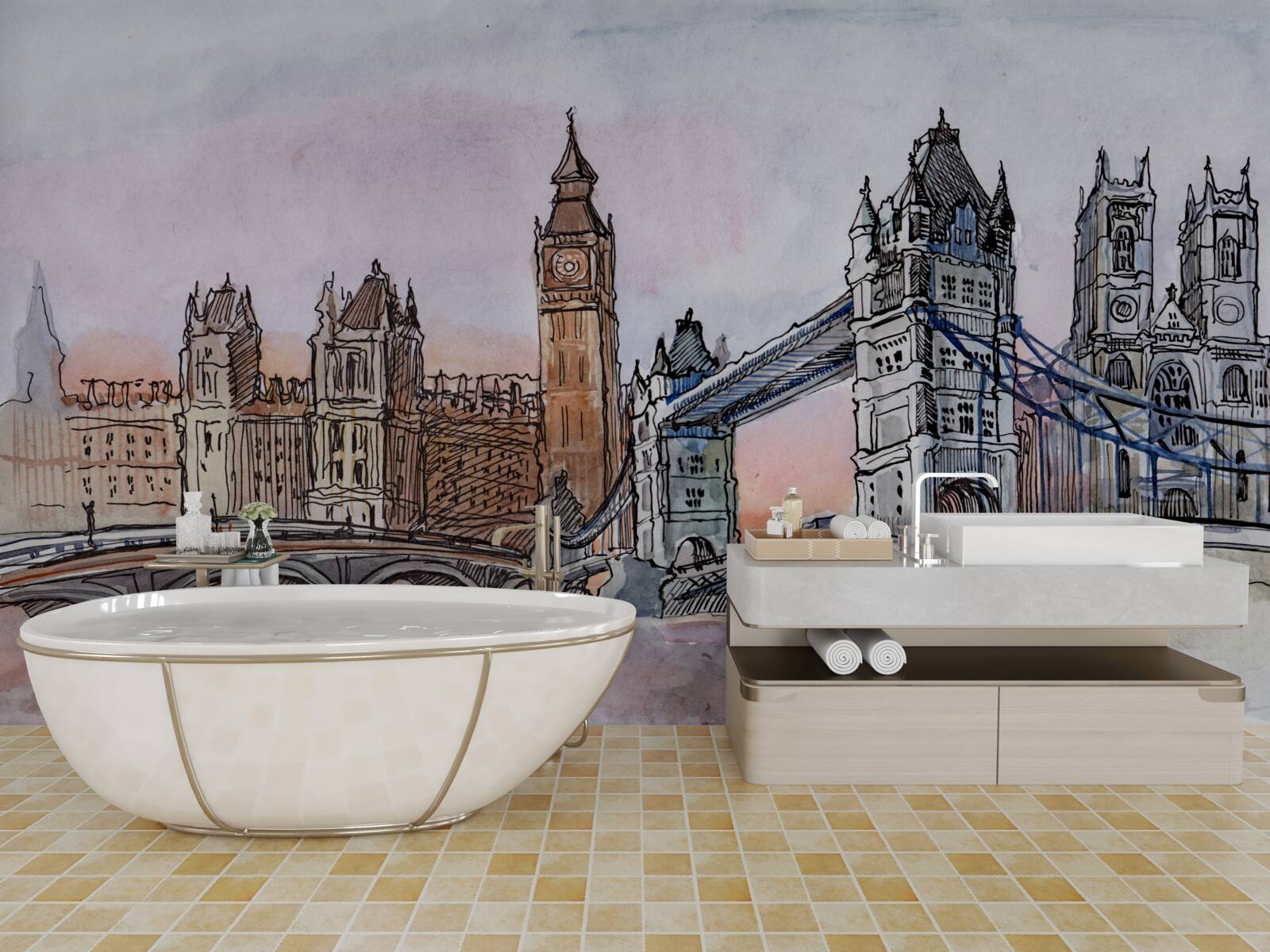 Fototapeta ikonické pamiatky Británie