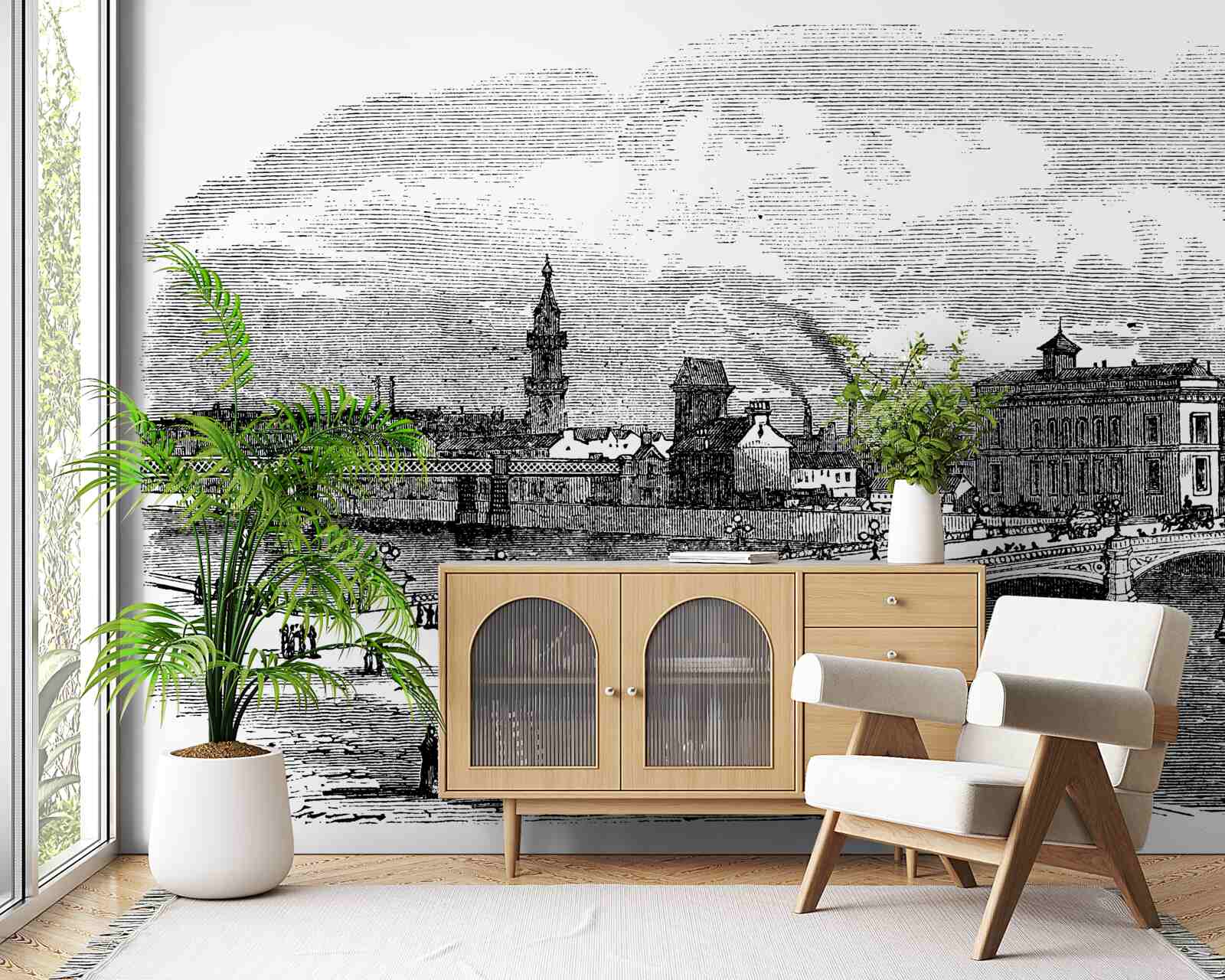 Fototapeta retro albert bridge v glasgowe