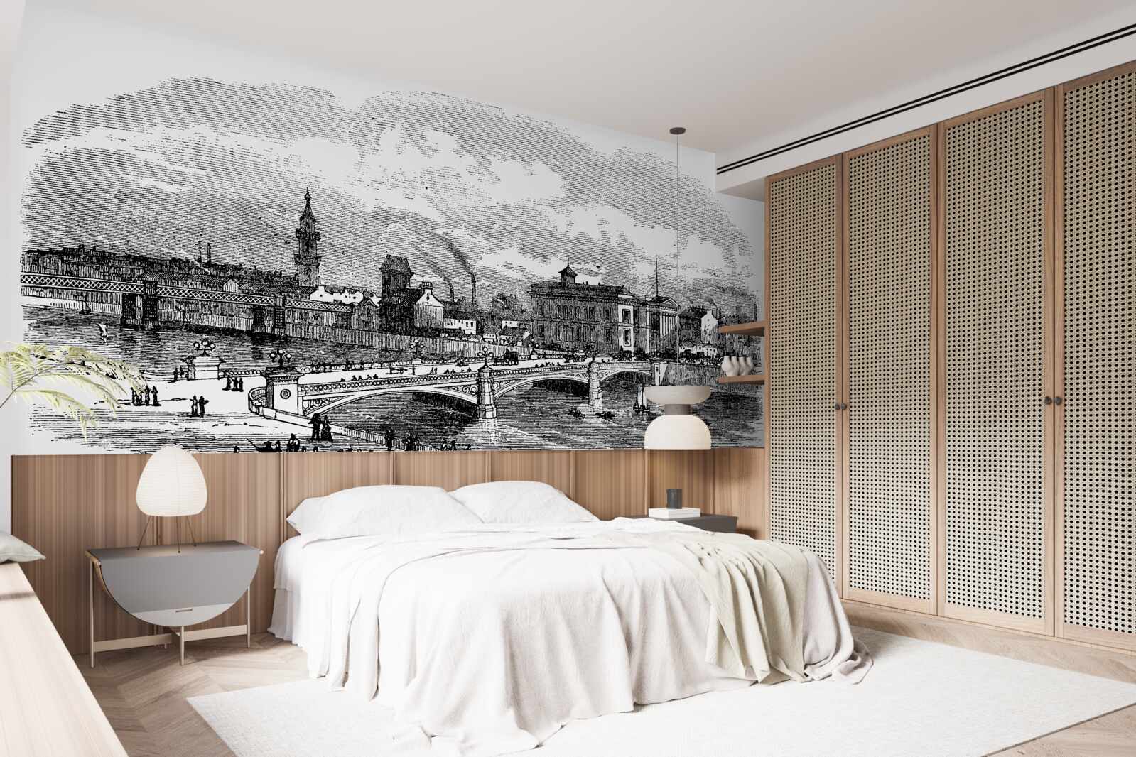 Fototapeta retro albert bridge v glasgowe