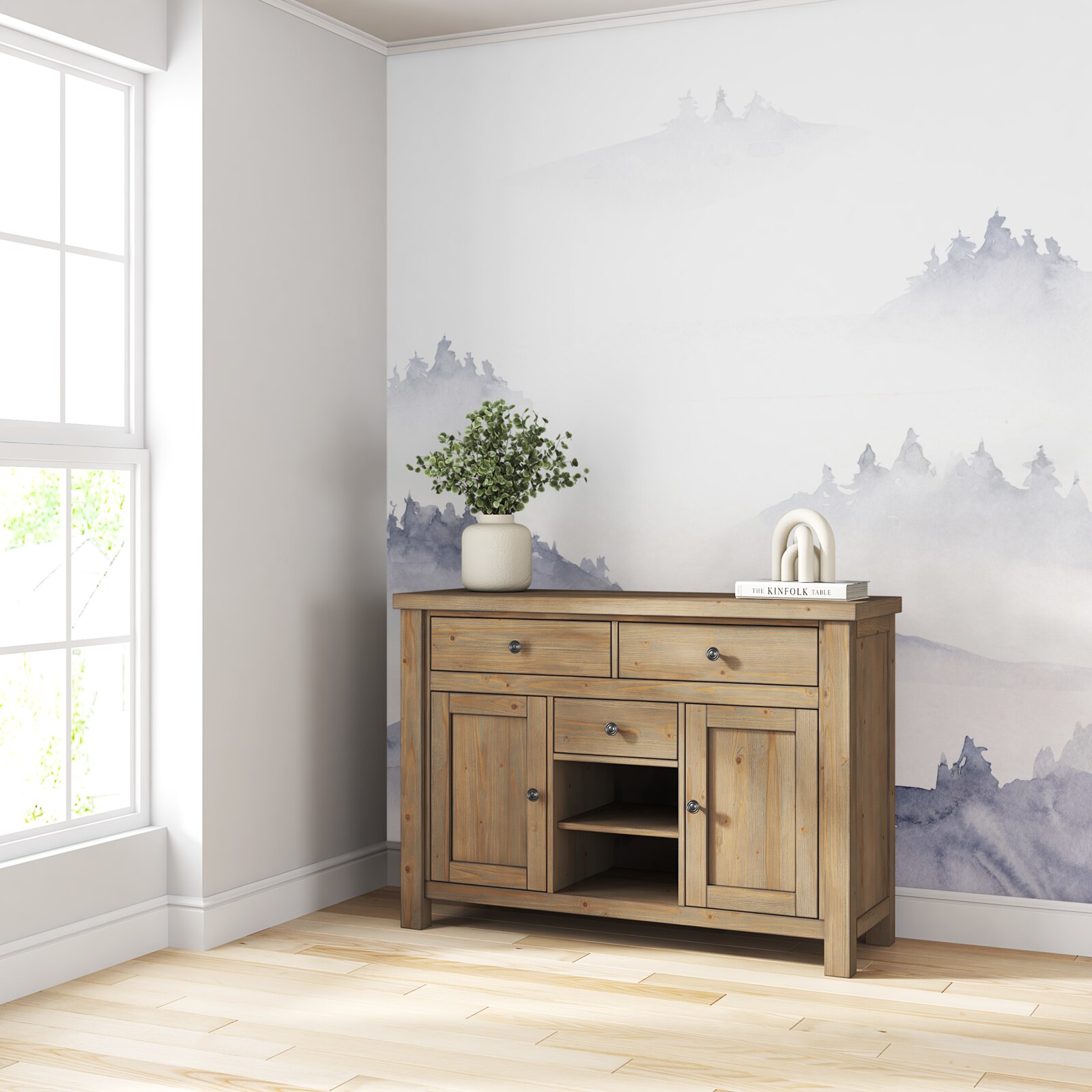 Fototapeta hory sú ponorené do hmly