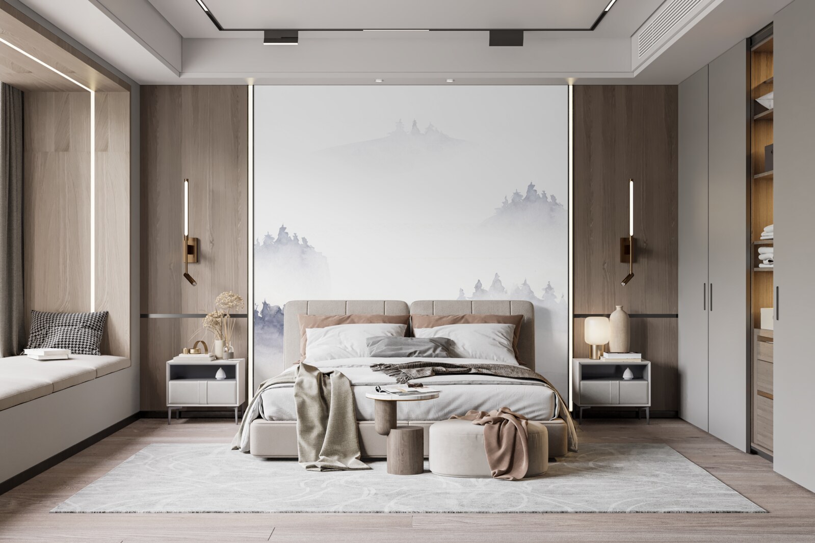 Fototapeta hory sú ponorené do hmly