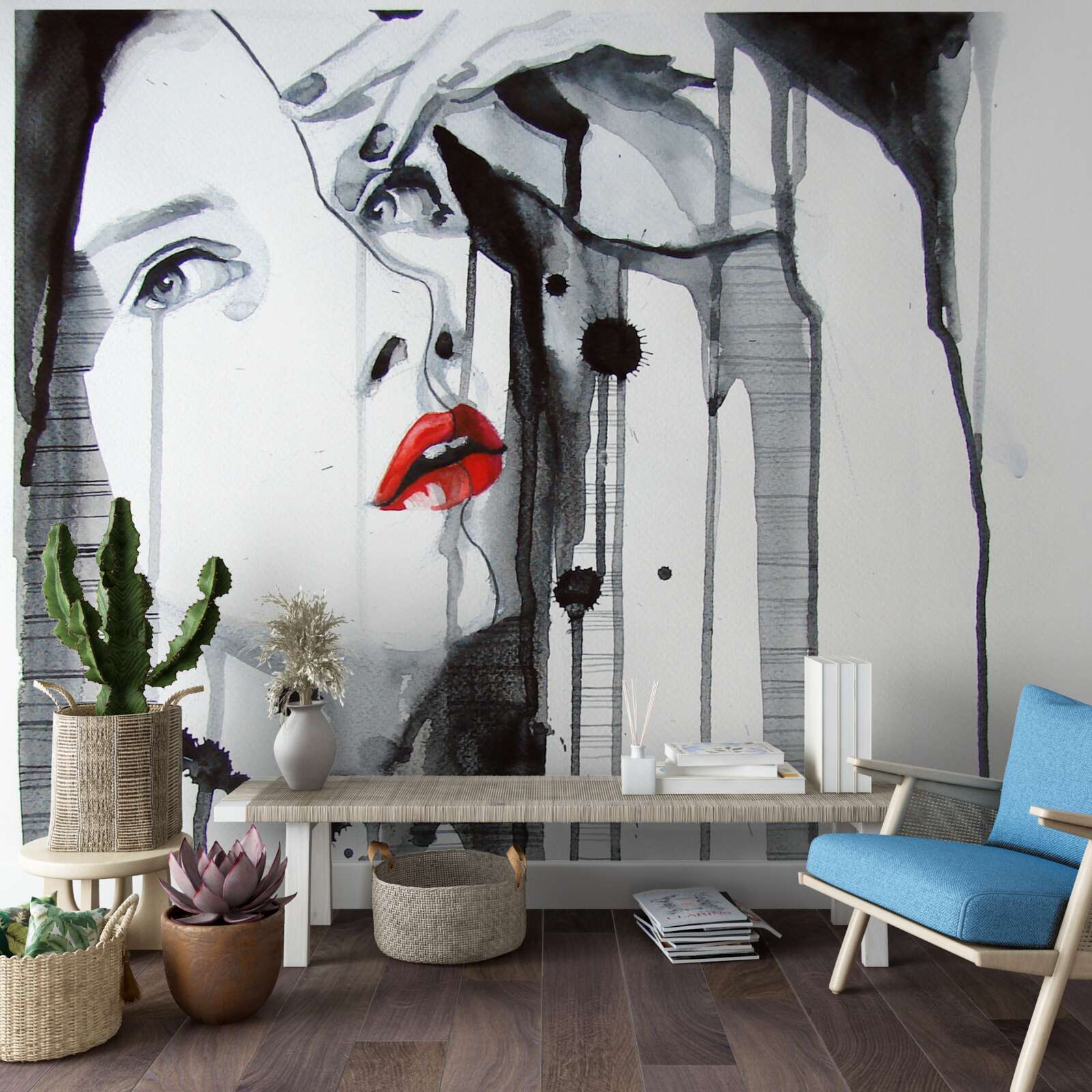 Fototapeta obraz ženy so šarlátovými perami