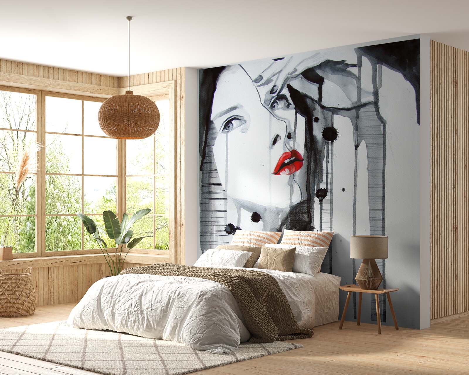 Fototapeta obraz ženy so šarlátovými perami