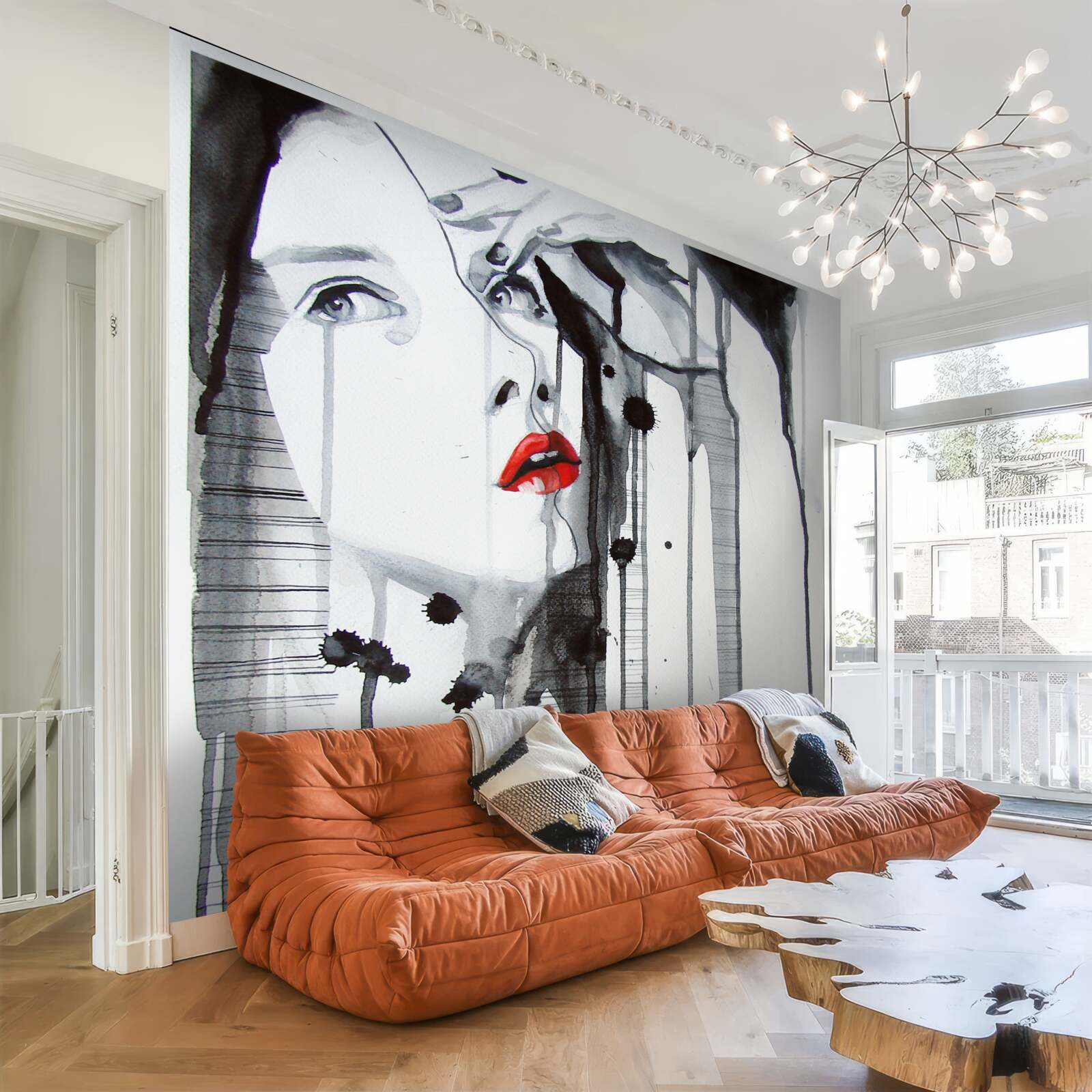 Fototapeta obraz ženy so šarlátovými perami