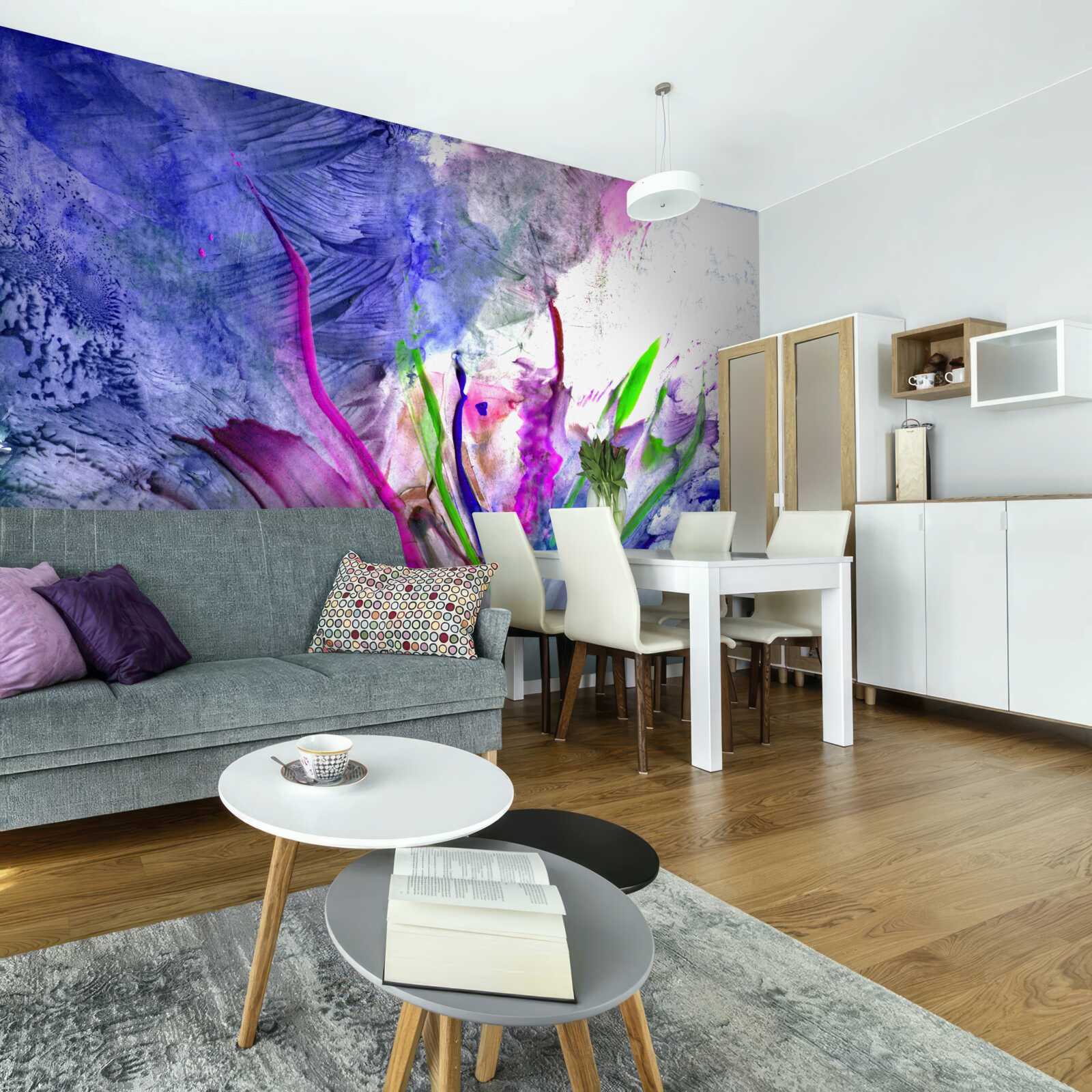 Fototapeta abstrakcia v jasných farebných odtieňoch