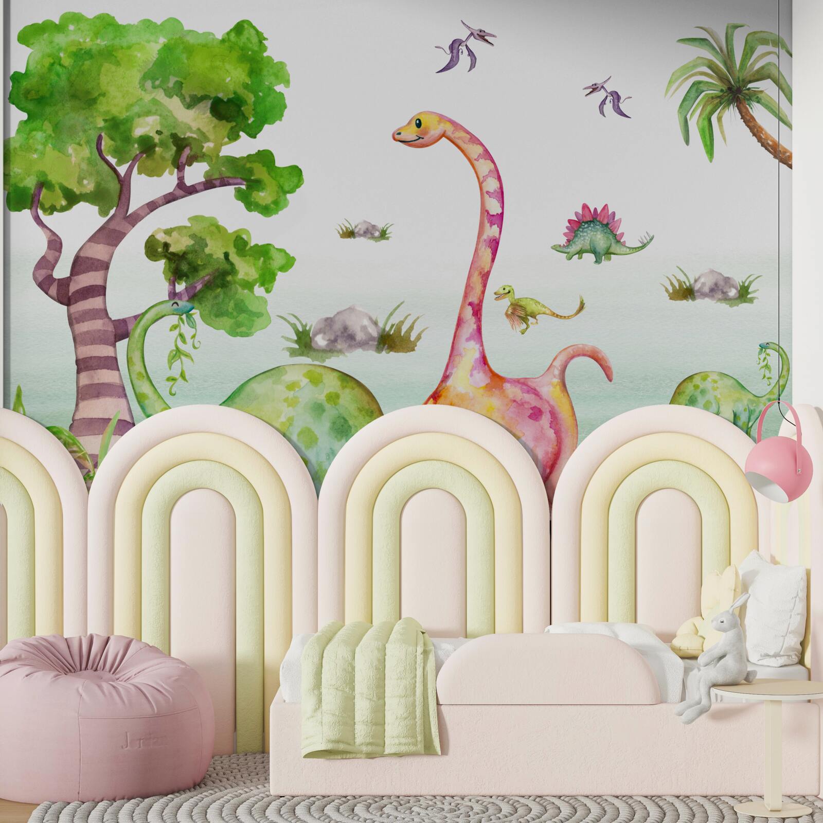 Fototapeta animované dinosaury idúce na prechádzku