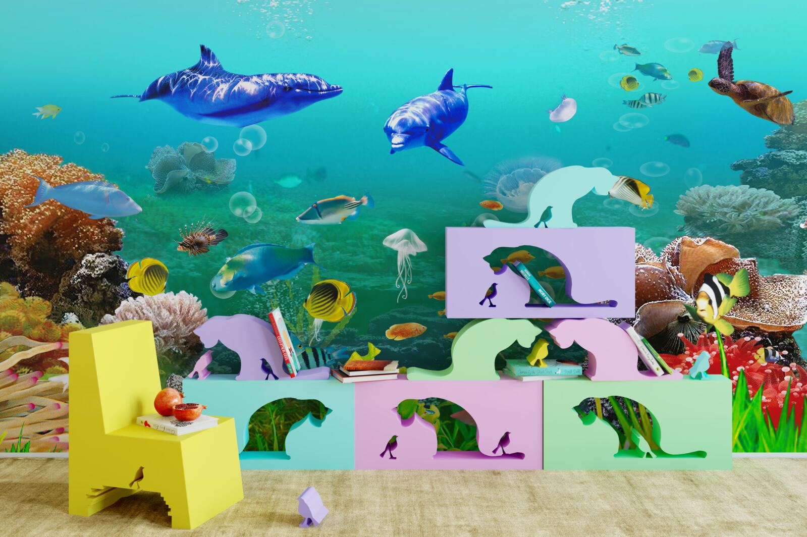 Fototapeta rozmanitosť podmorského kráľovstva