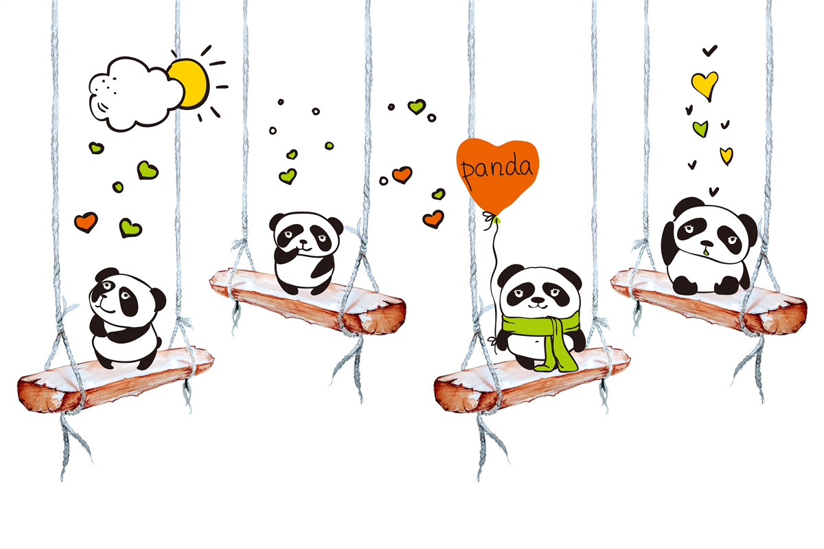 Fototapeta hojdacie pandy