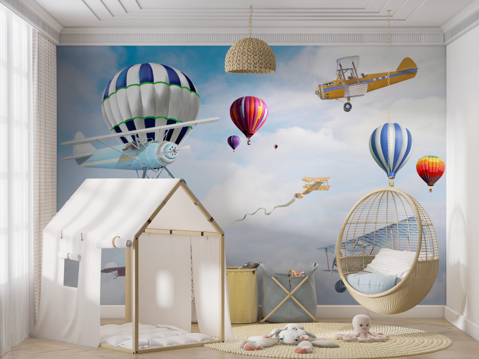 Fototapeta letové manévre lietadiel a valcov