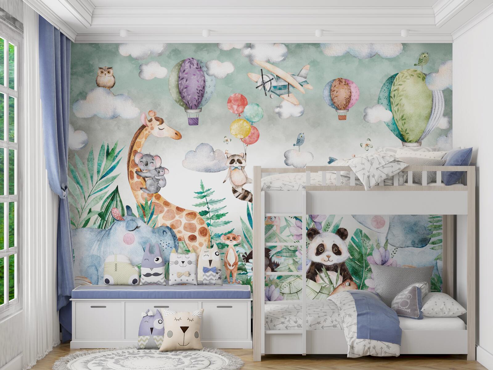 Fototapeta odpočívajúce zvieratá užívajúce si priateľstvo