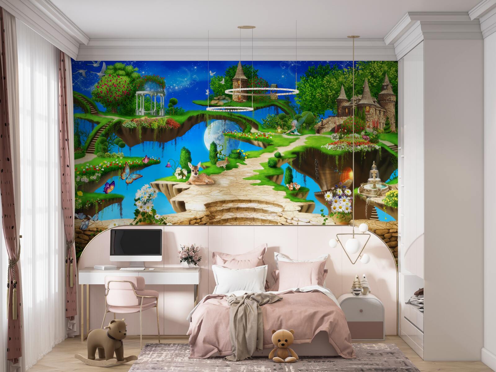 Fototapeta krajina čarovného lesa