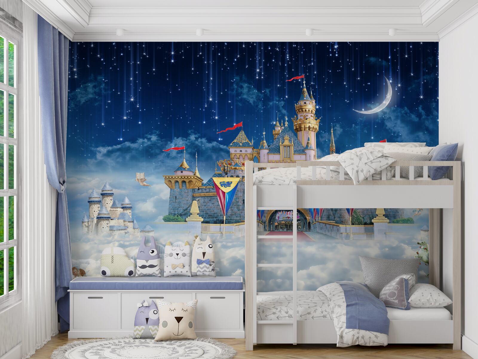 Fototapeta meteorický roj nad veľkou pevnosťou