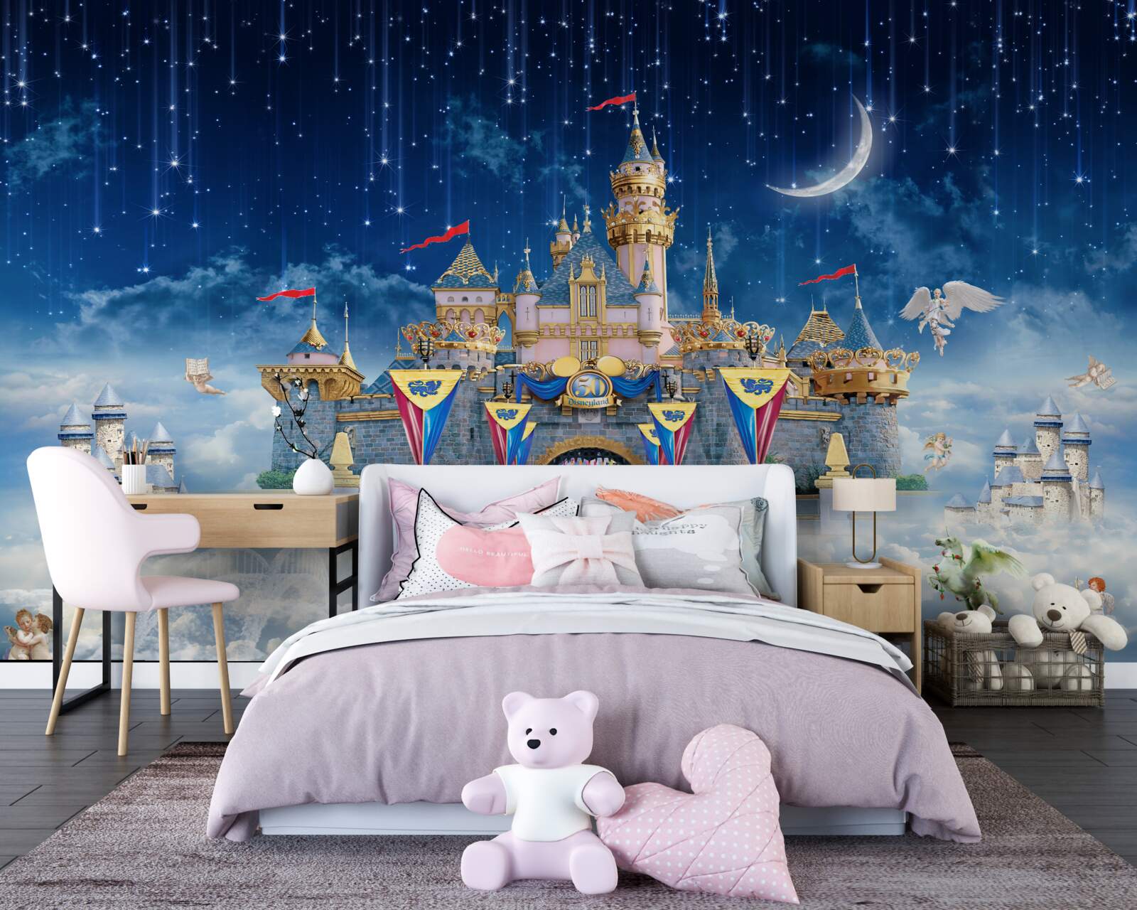 Fototapeta meteorický roj nad veľkou pevnosťou