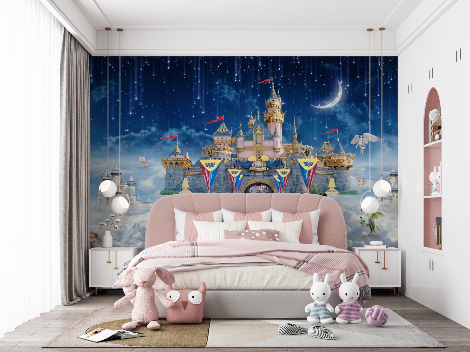 Fototapeta meteorický roj nad veľkou pevnosťou