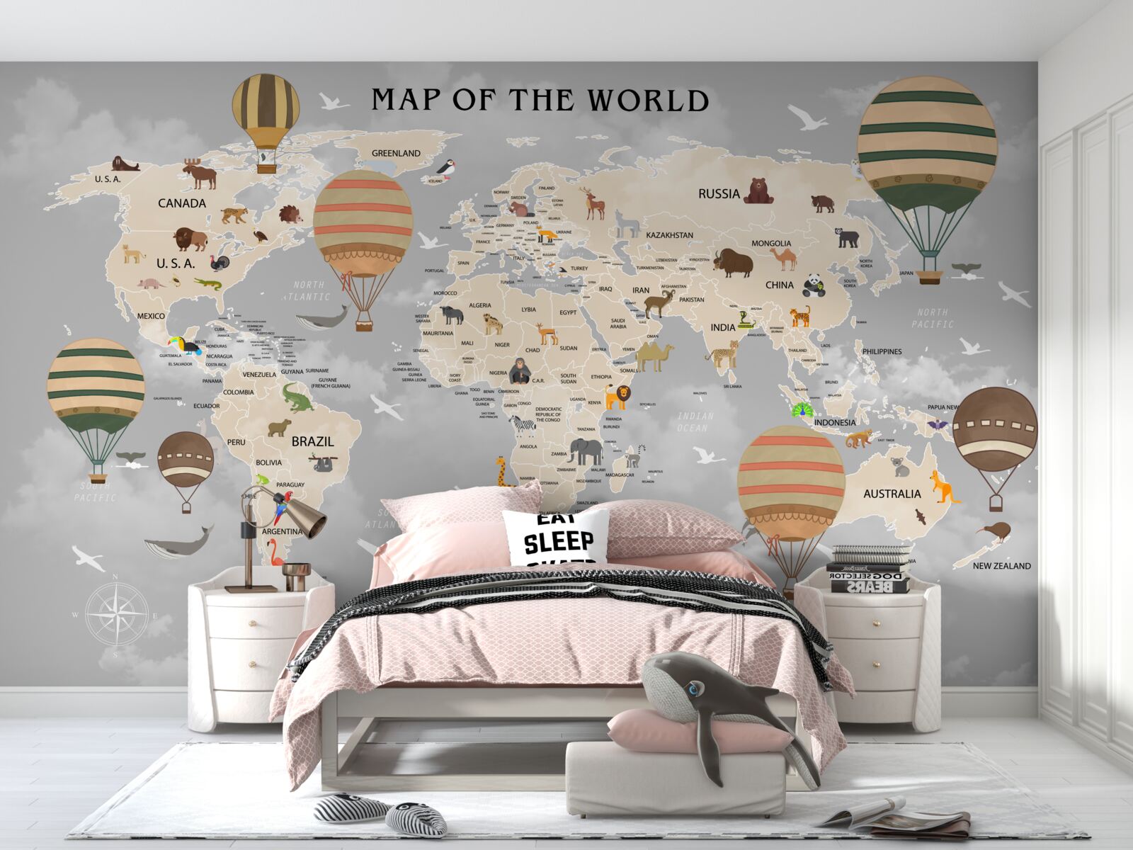 Fototapeta glóbus a balóny