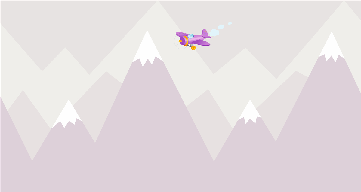 Fototapeta detská izba sa nachádza na pozadí hôr