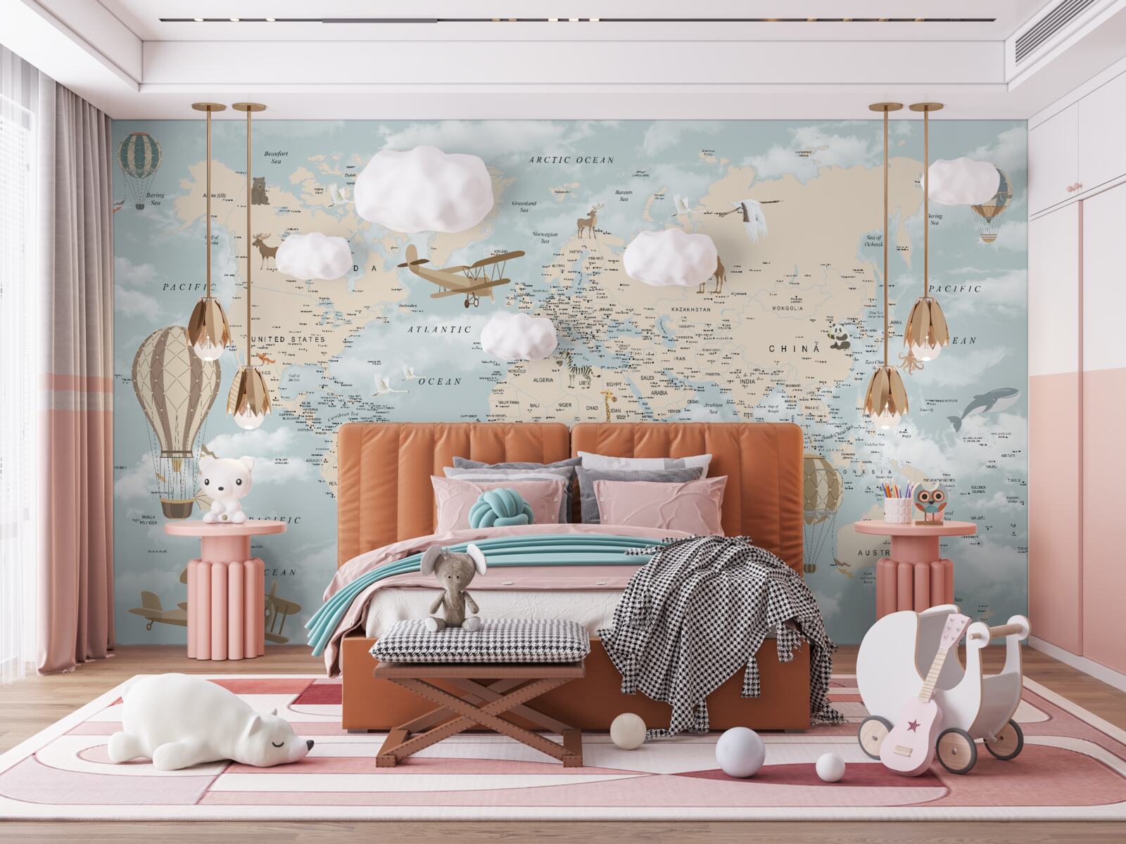 Fototapeta fascinujúca mapa sveta