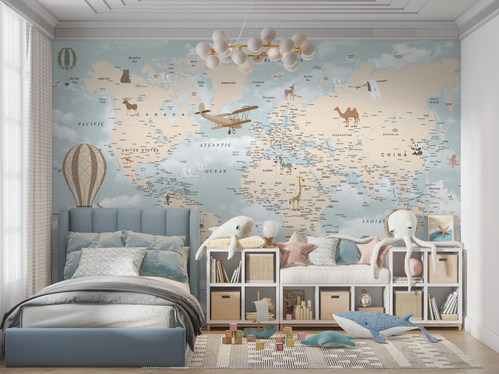 Fototapeta fascinujúca mapa sveta