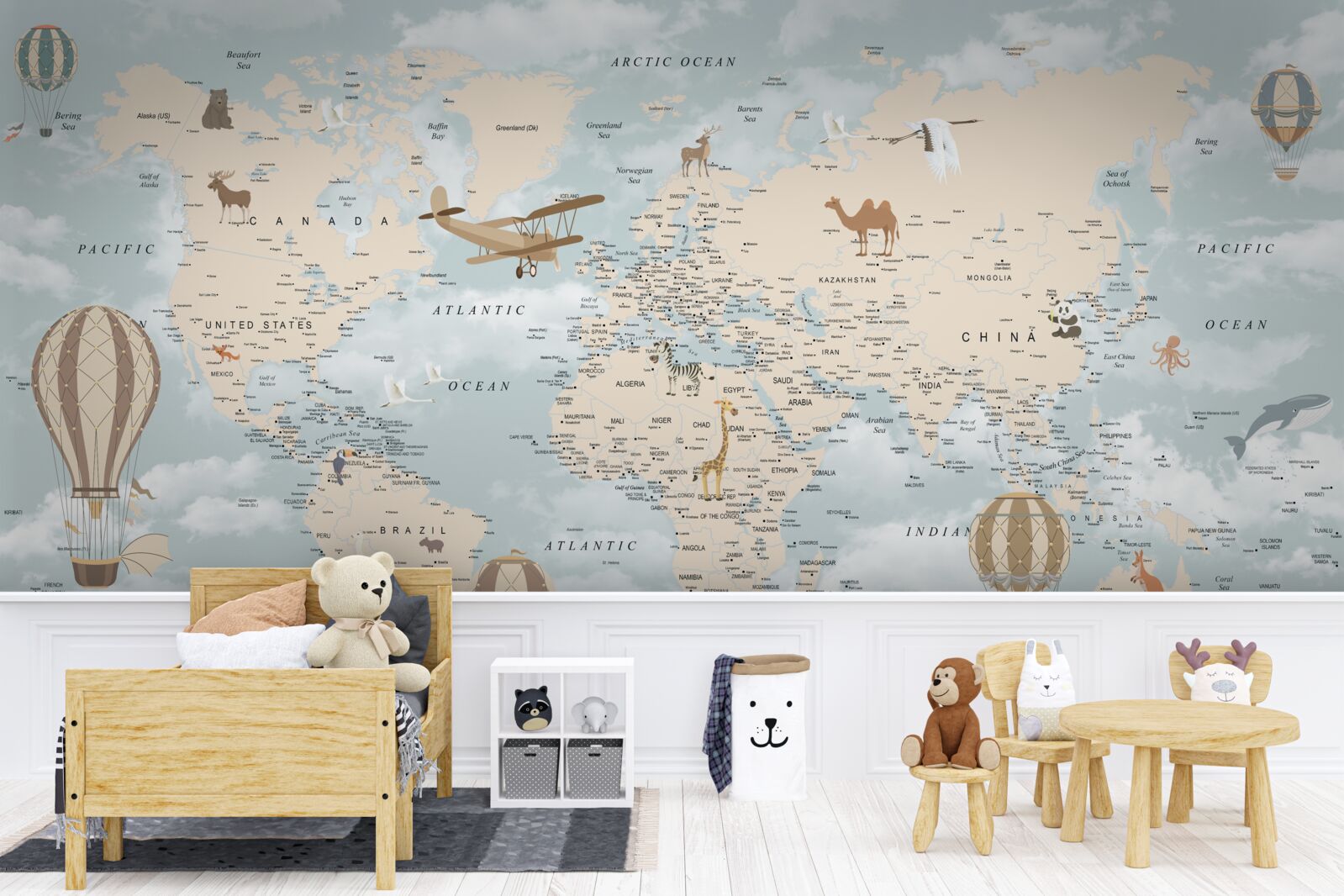 Fototapeta fascinujúca mapa sveta