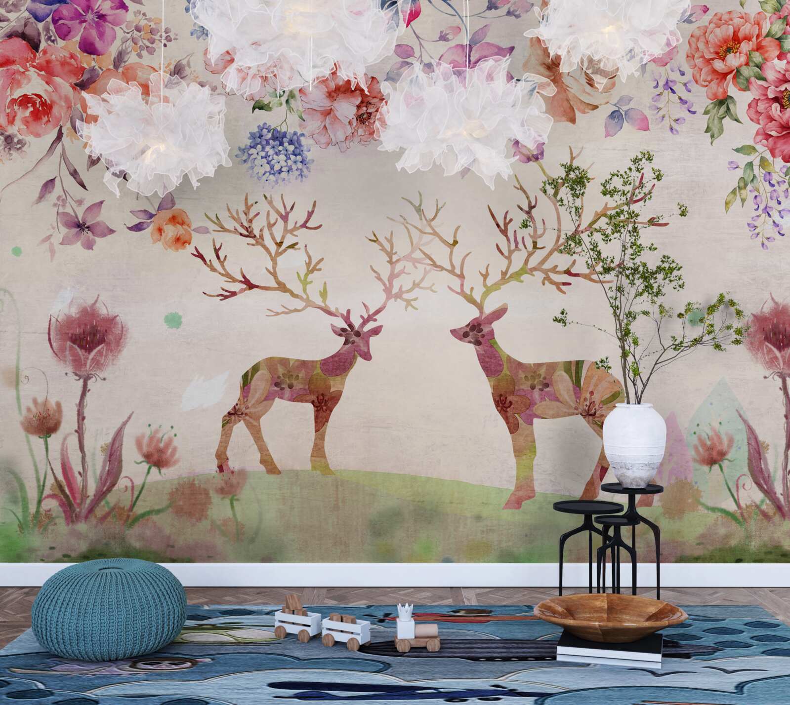 Fototapeta farebný jeleň